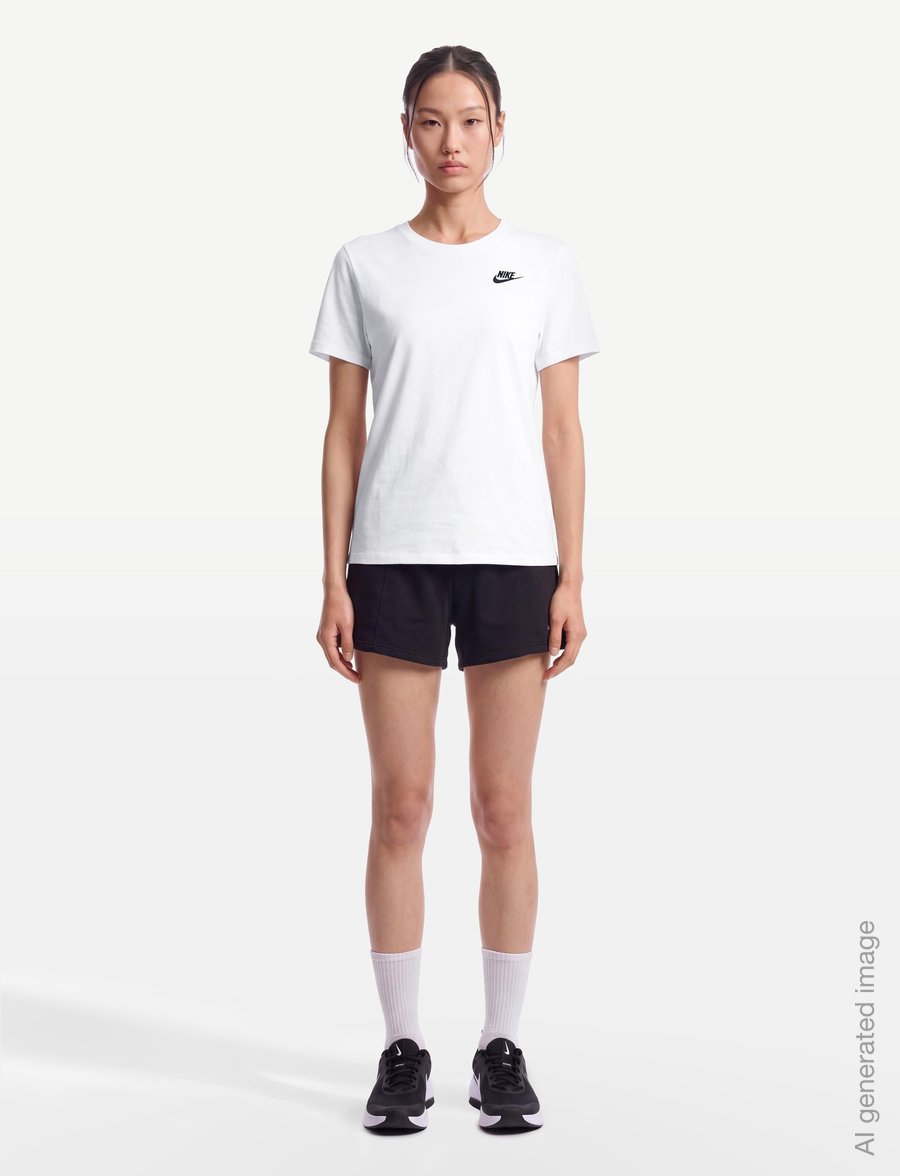 Nike - W NSW CLUB SS TEE - t-shirts - white - 0