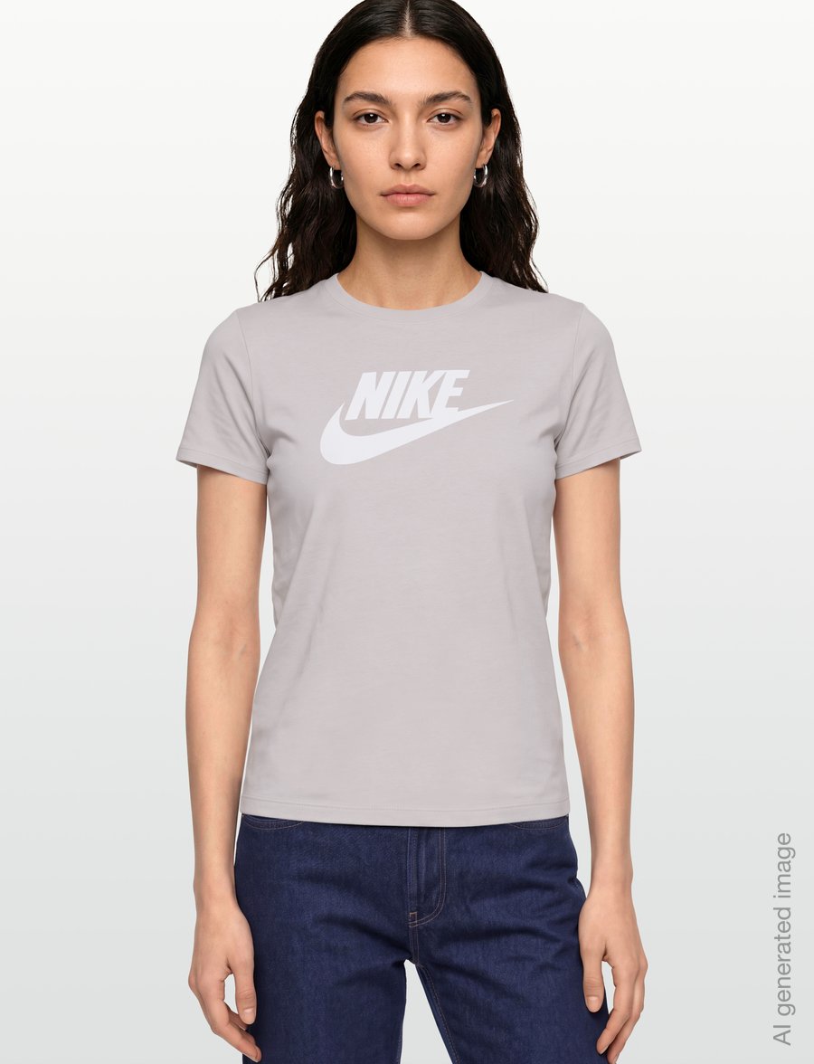 Nike - W NSW CLUB SS TEE ICN FTRA - alussärgid ja t-särgid - cream ii/sail - 3