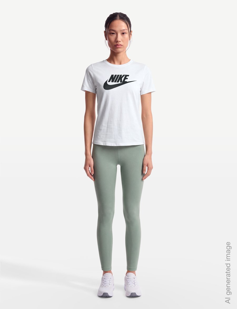 Nike - W NSW TEE ESSNTL ICN FTRA - t-shirts - white - 0