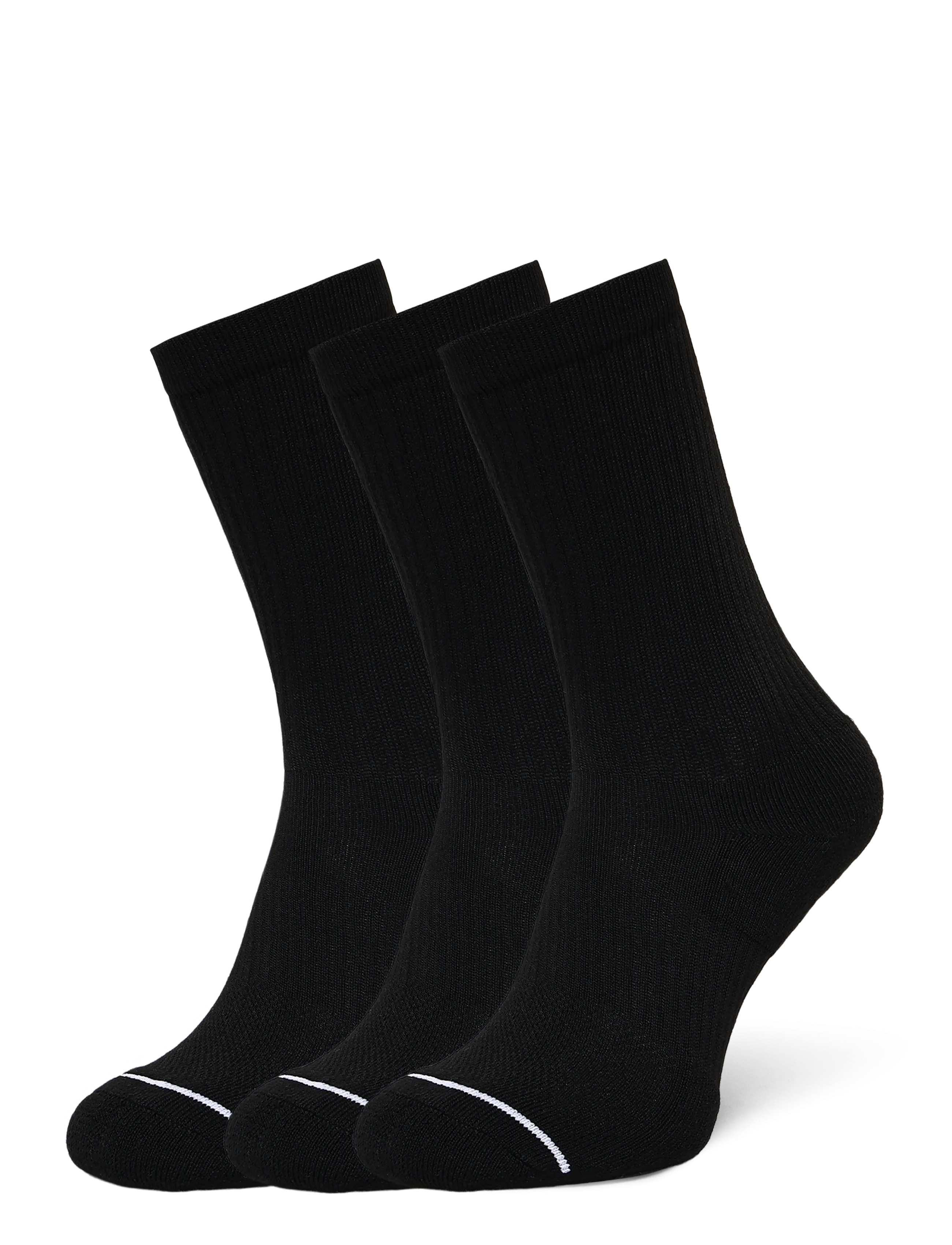 Nike Jordan Everyday Crew Socks (3, Mænd, Crew Sokker, Sort, Str: XL