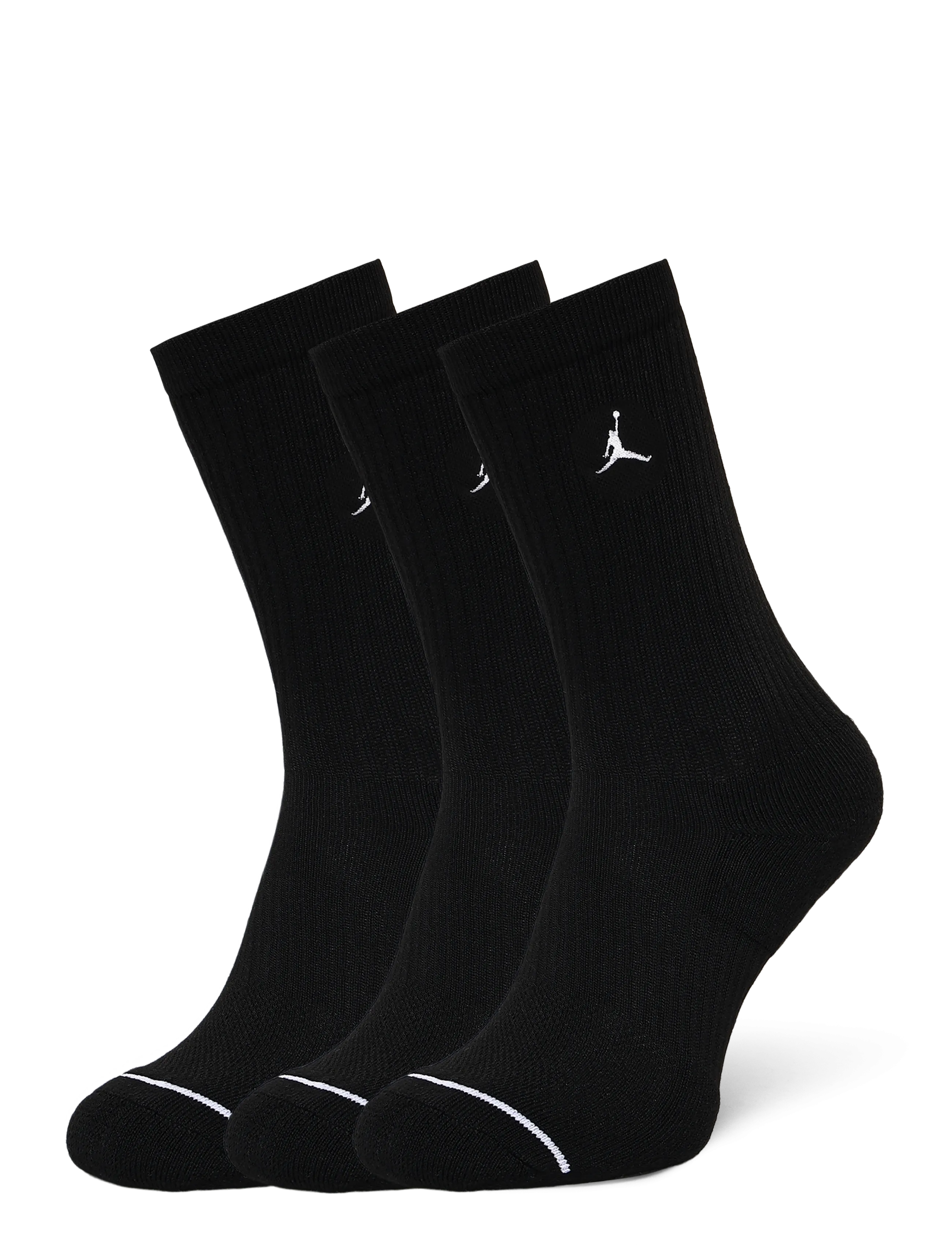 Nike Jordan Everyday Crew Socks (3 - NIKE - BLACK/WHITE / black