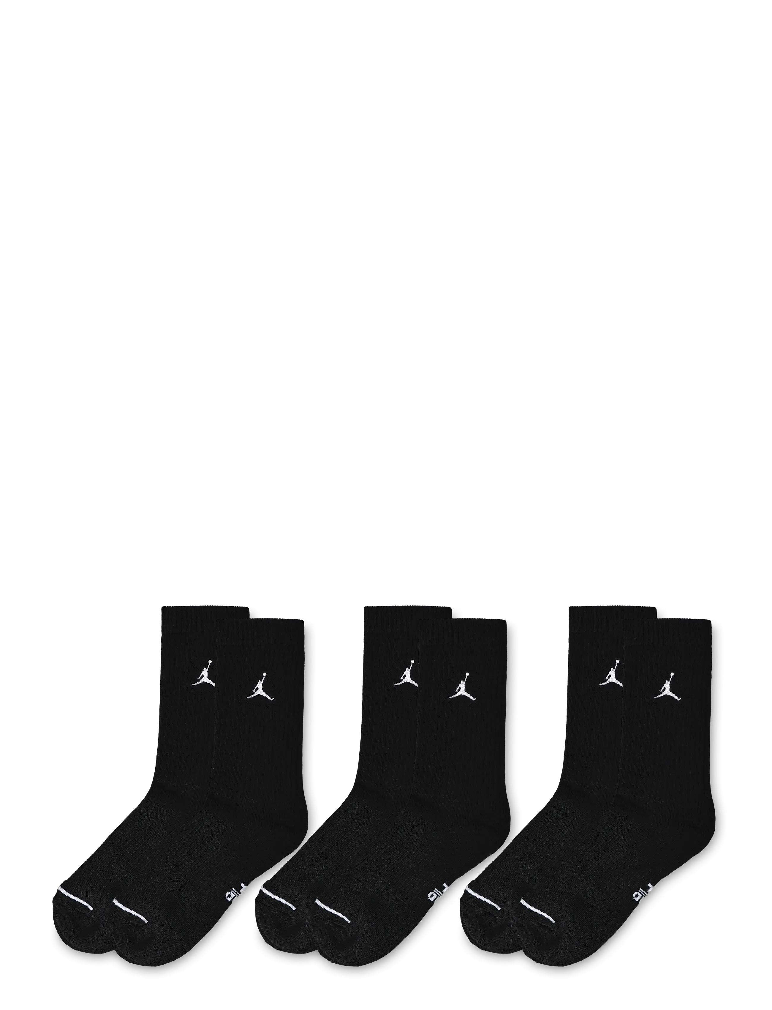Nike - Jordan Everyday Crew Socks (3 - sport socks - black/white - 1