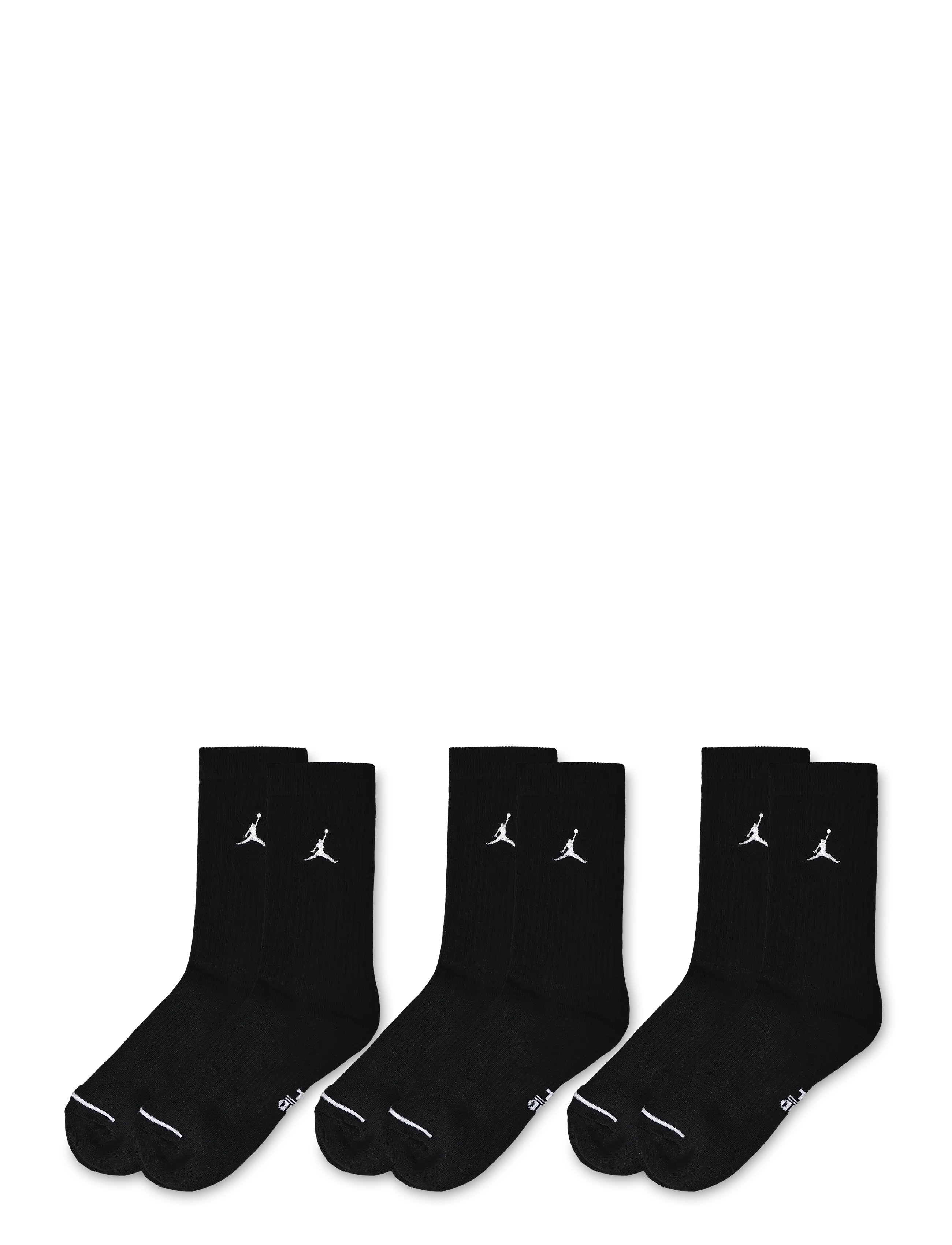 Nike - Jordan Everyday Crew Socks (3 - sport socks - black/white - 1