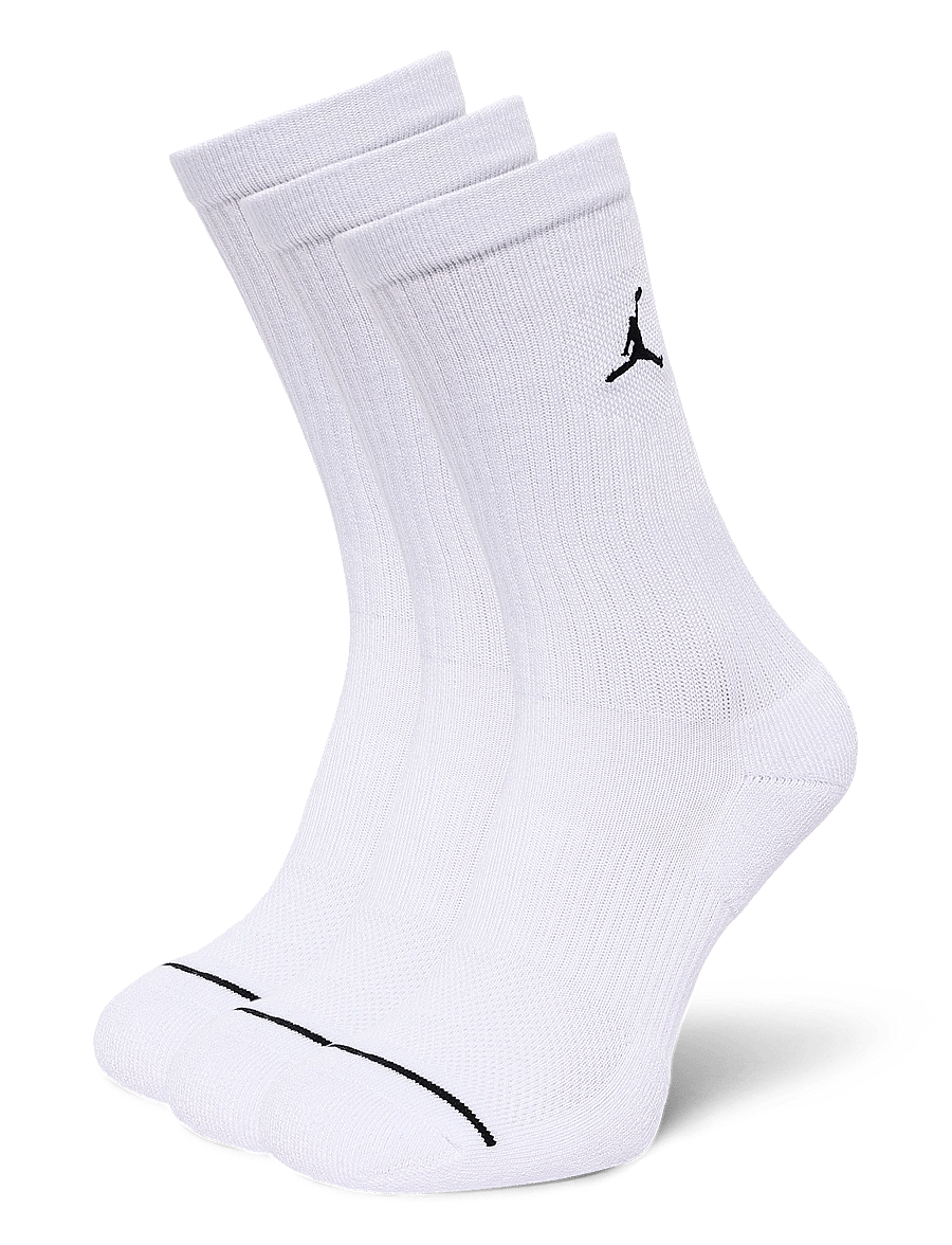 Nike - Jordan Everyday Crew Socks (3 - spordisokid - white/black - 0