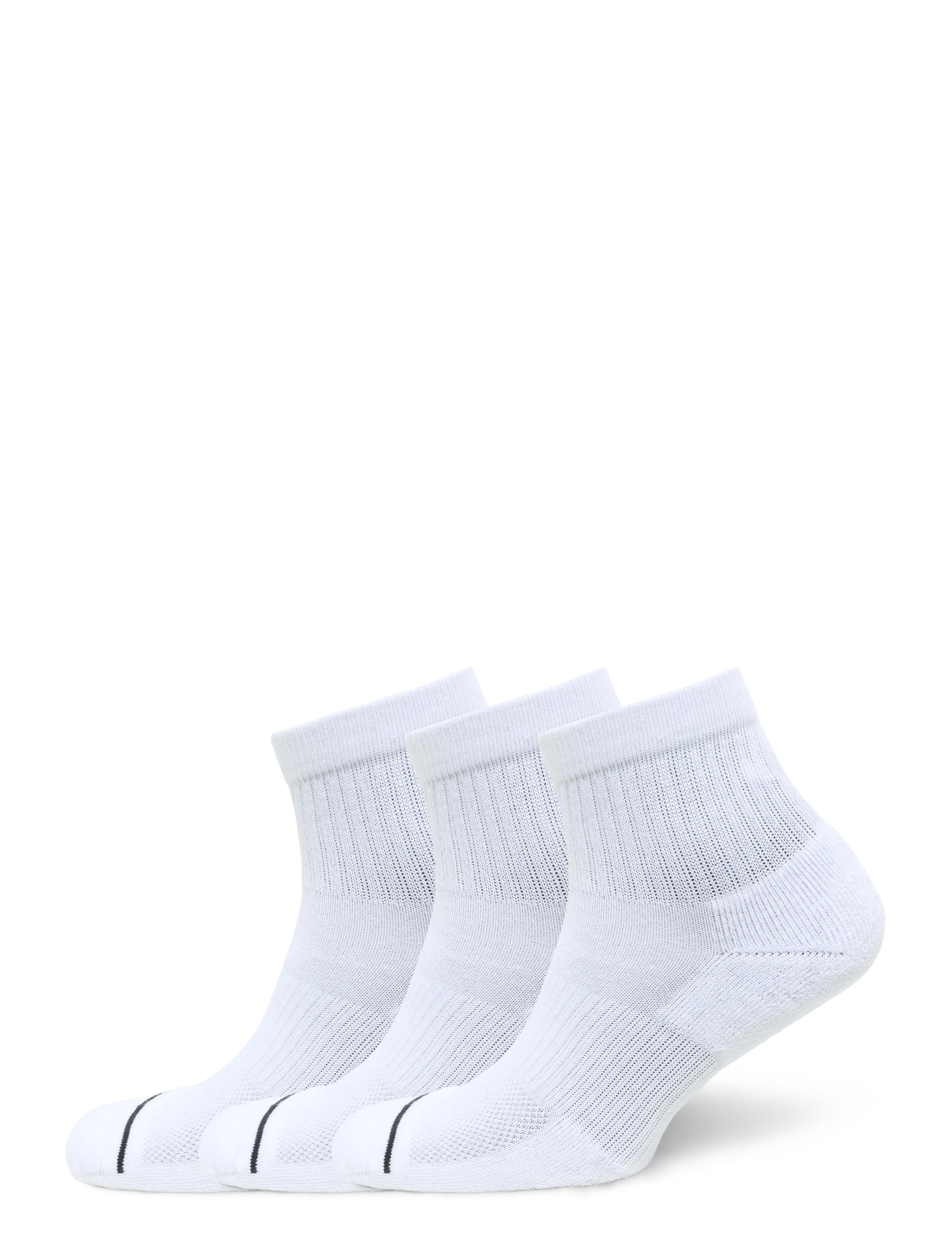 Nike Jordan Everyday Ankle Socks (3 - Riided - WHITE/BLACK / white