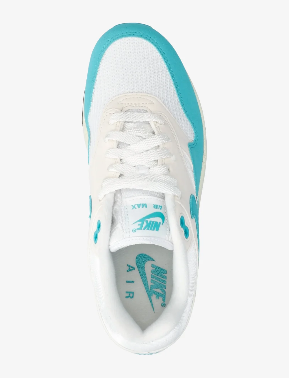 Nike - NIKE Air Max 1 - lage sneakers - white/dusty cactus/phantom/coconut milk - 3