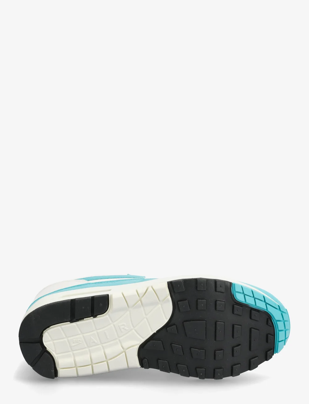 Nike - NIKE Air Max 1 - lage sneakers - white/dusty cactus/phantom/coconut milk - 4