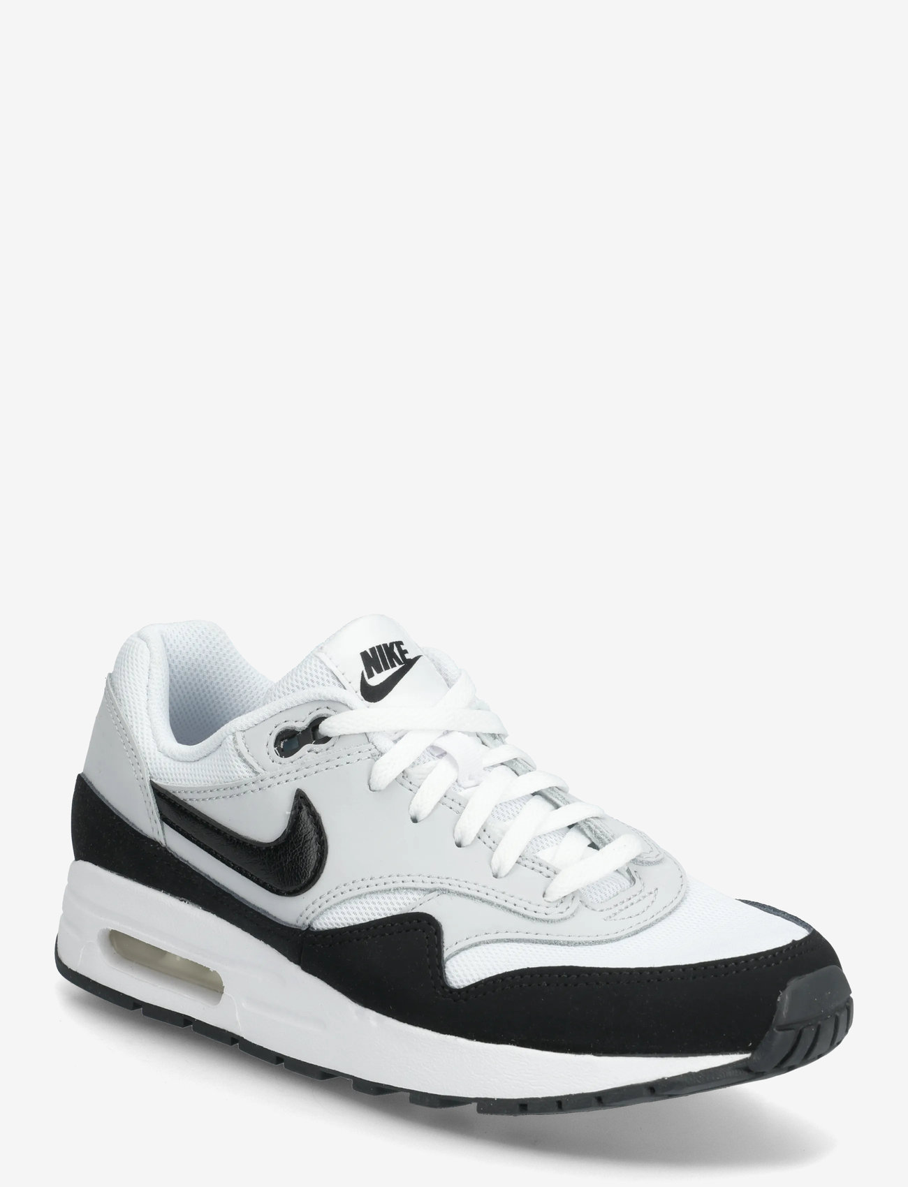 Nike - Air Max 1 (GS) - lave sneakers - white/black/pure platinum - 0