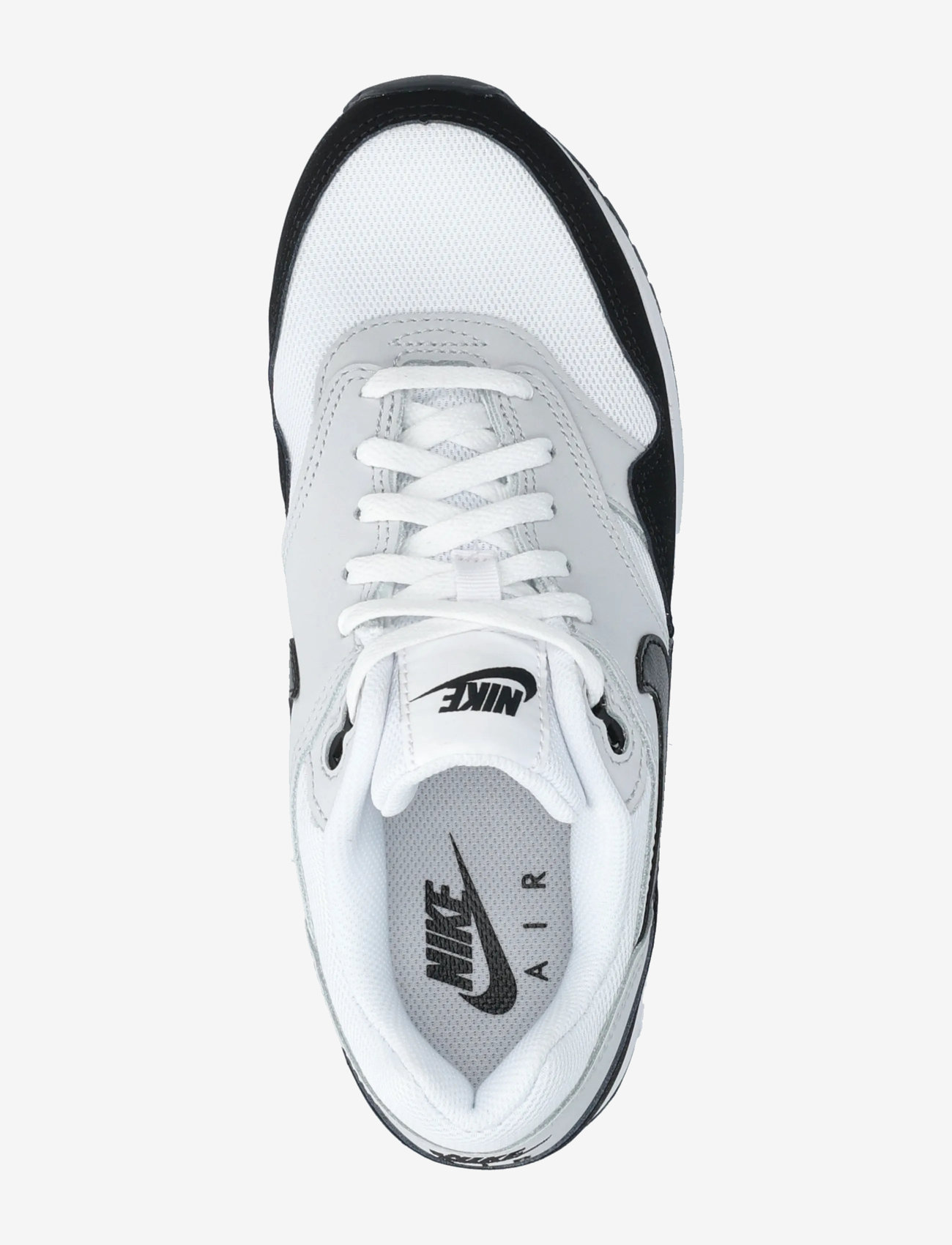 Nike - Air Max 1 (GS) - lave sneakers - white/black/pure platinum - 3