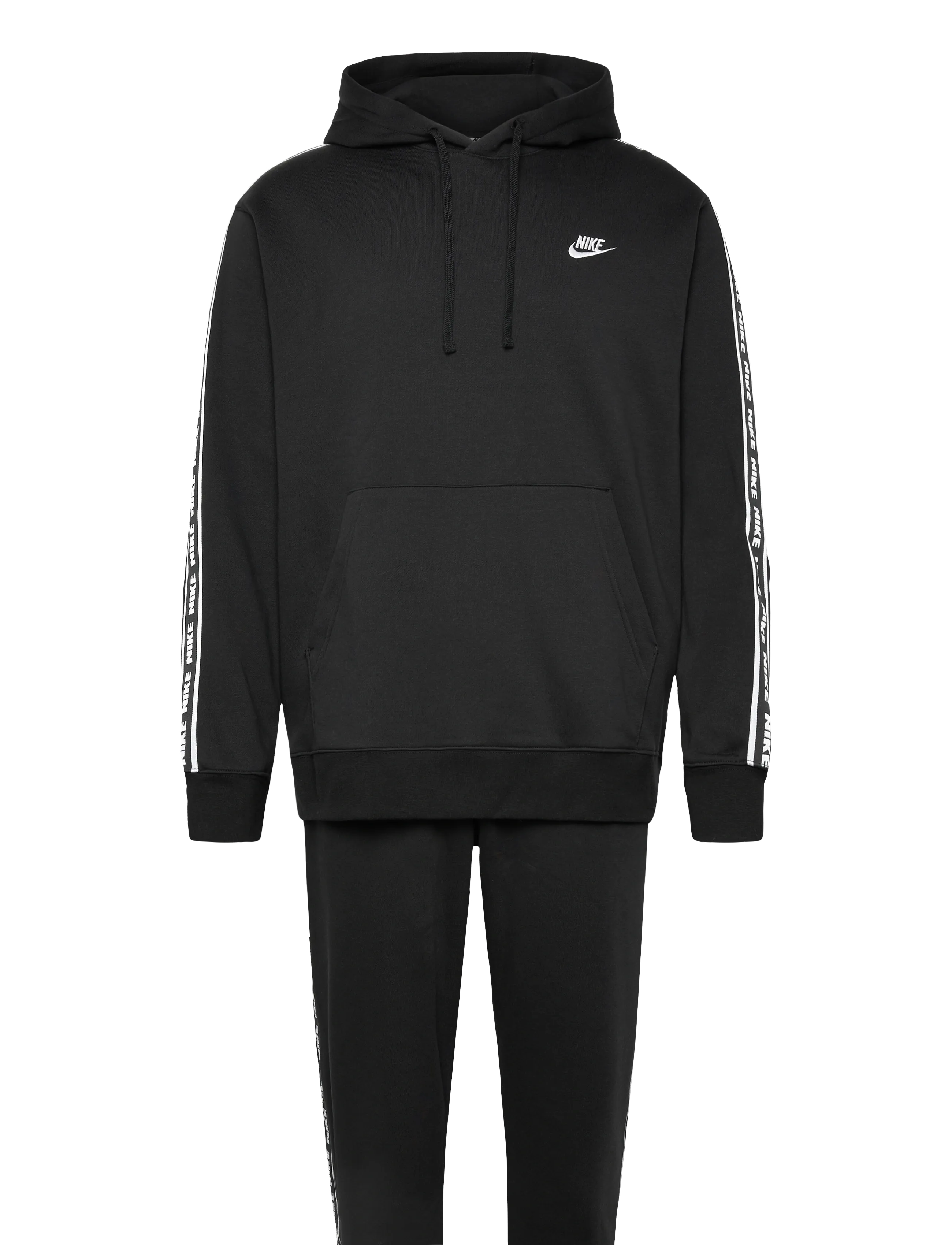 Nike Club Fleece Tracksuit - Trainingsanzüge - BLACK/WHITE / black