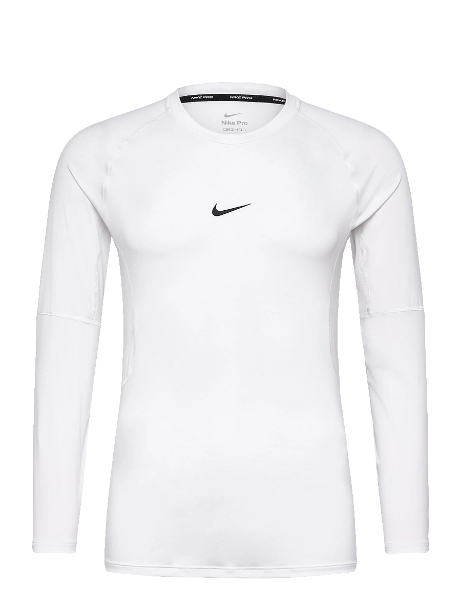 Nike - Nike Pro DRI-FIT TIGHT TOP Long-Sleeved - base layer tops - white/black - 0