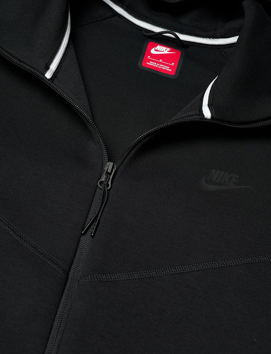 Nike - Tech Fleece Windrunner Full-Zip Hoodie - overdele - black/black - 2