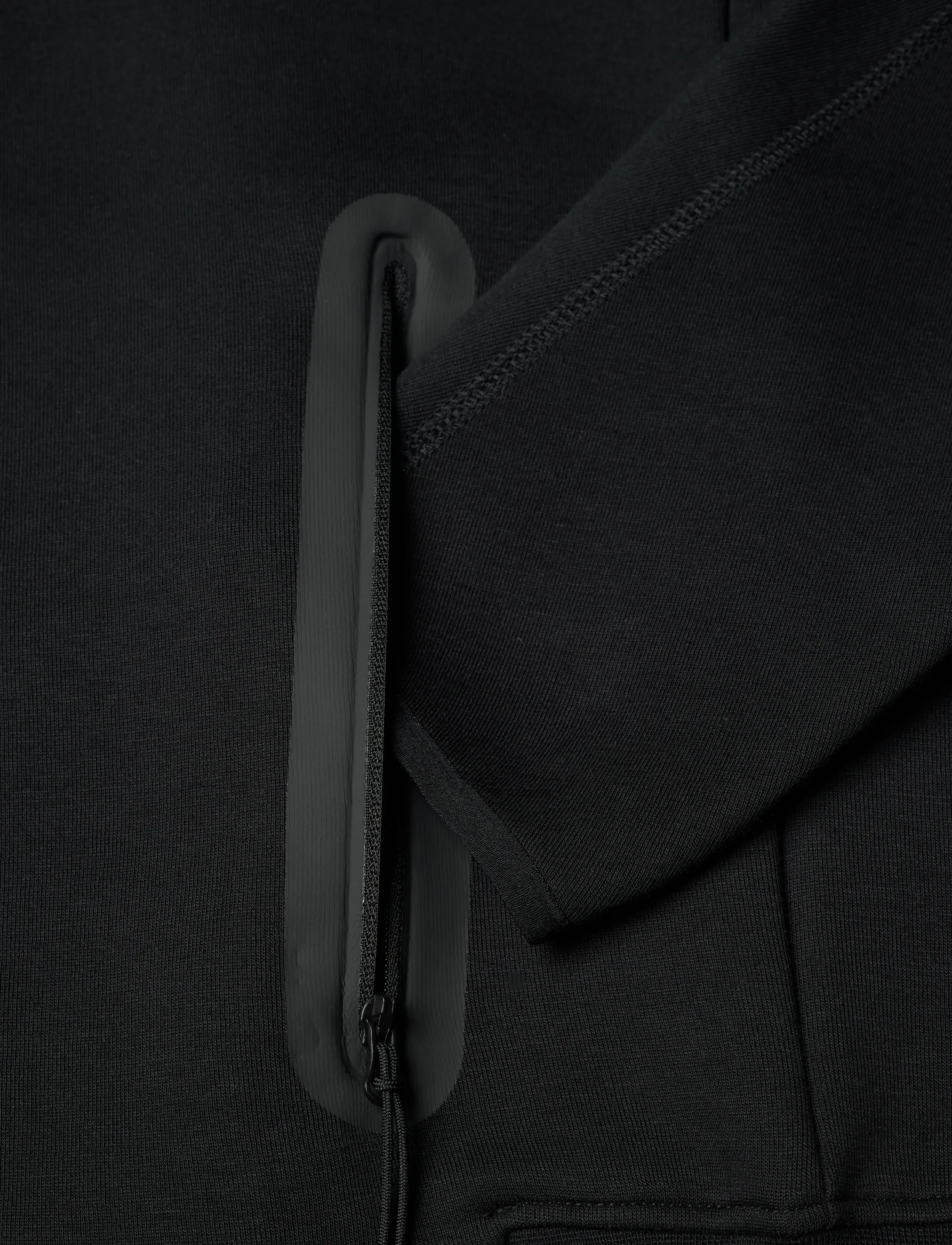 Nike - Tech Fleece Windrunner Full-Zip Hoodie - overdele - black/black - 3