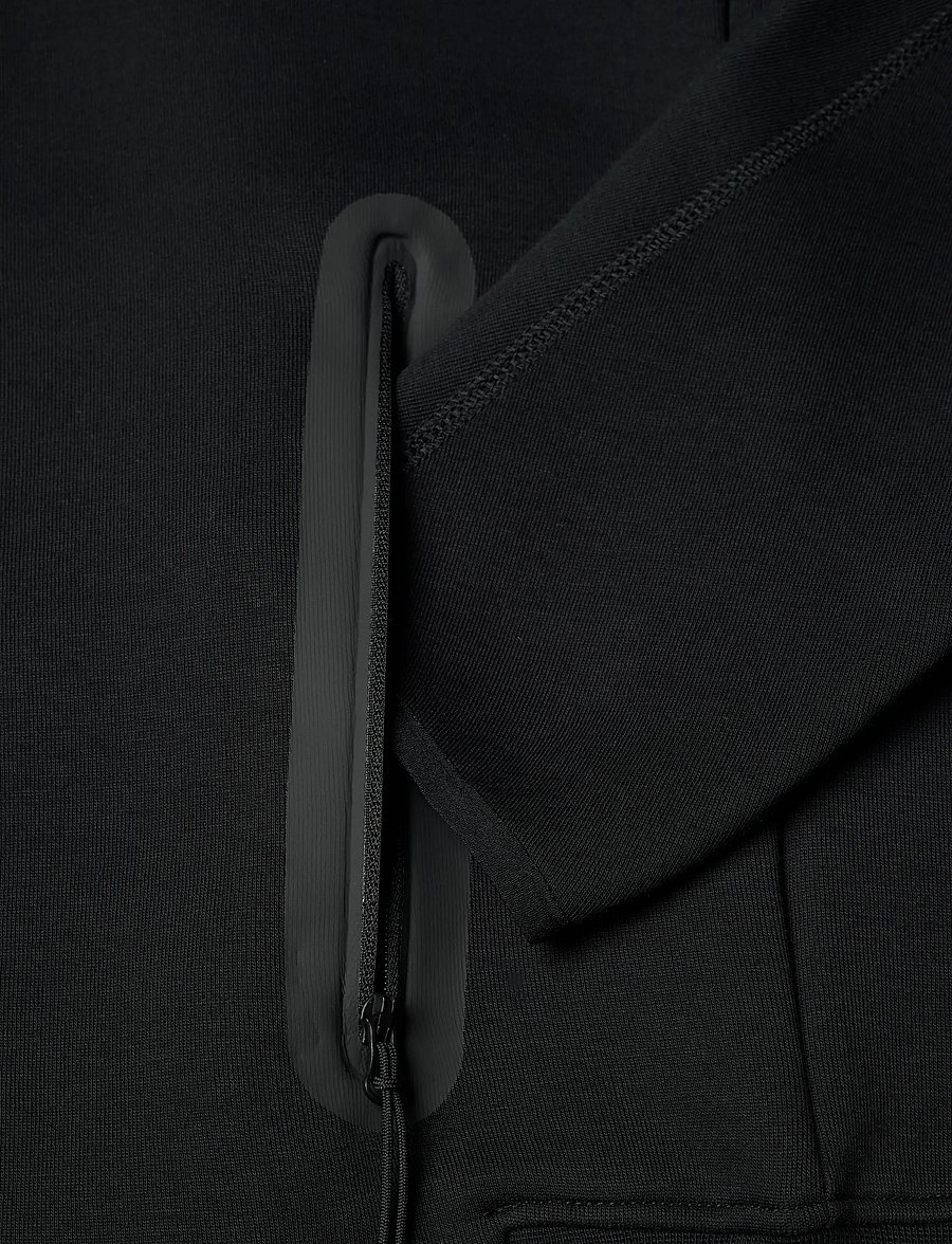 Nike - Tech Fleece Windrunner Full-Zip Hoodie - overdele - black/black - 3