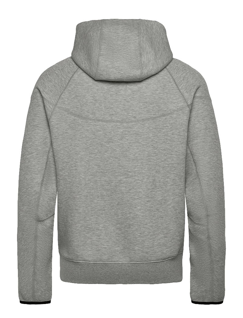 Nike - Tech Fleece Windrunner Full-Zip Hoodie - huvtröjor - dark grey heather/black. - 1