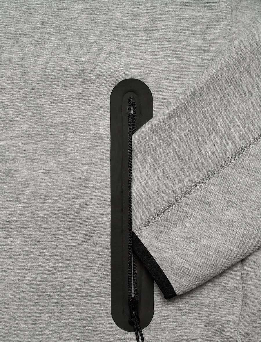 Nike - Tech Fleece Windrunner Full-Zip Hoodie - toppar - dark grey heather/black. - 3