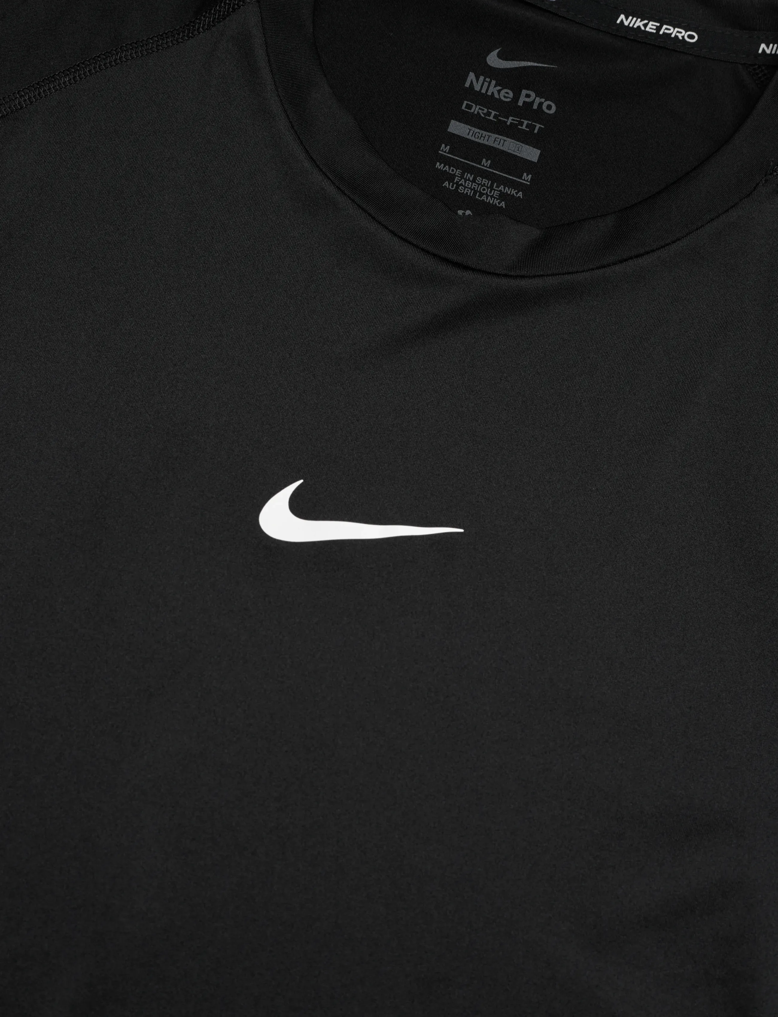 Nike - Nike Pro DRI-FIT TIGHT TOP  - baselayer overdele - black/white - 2