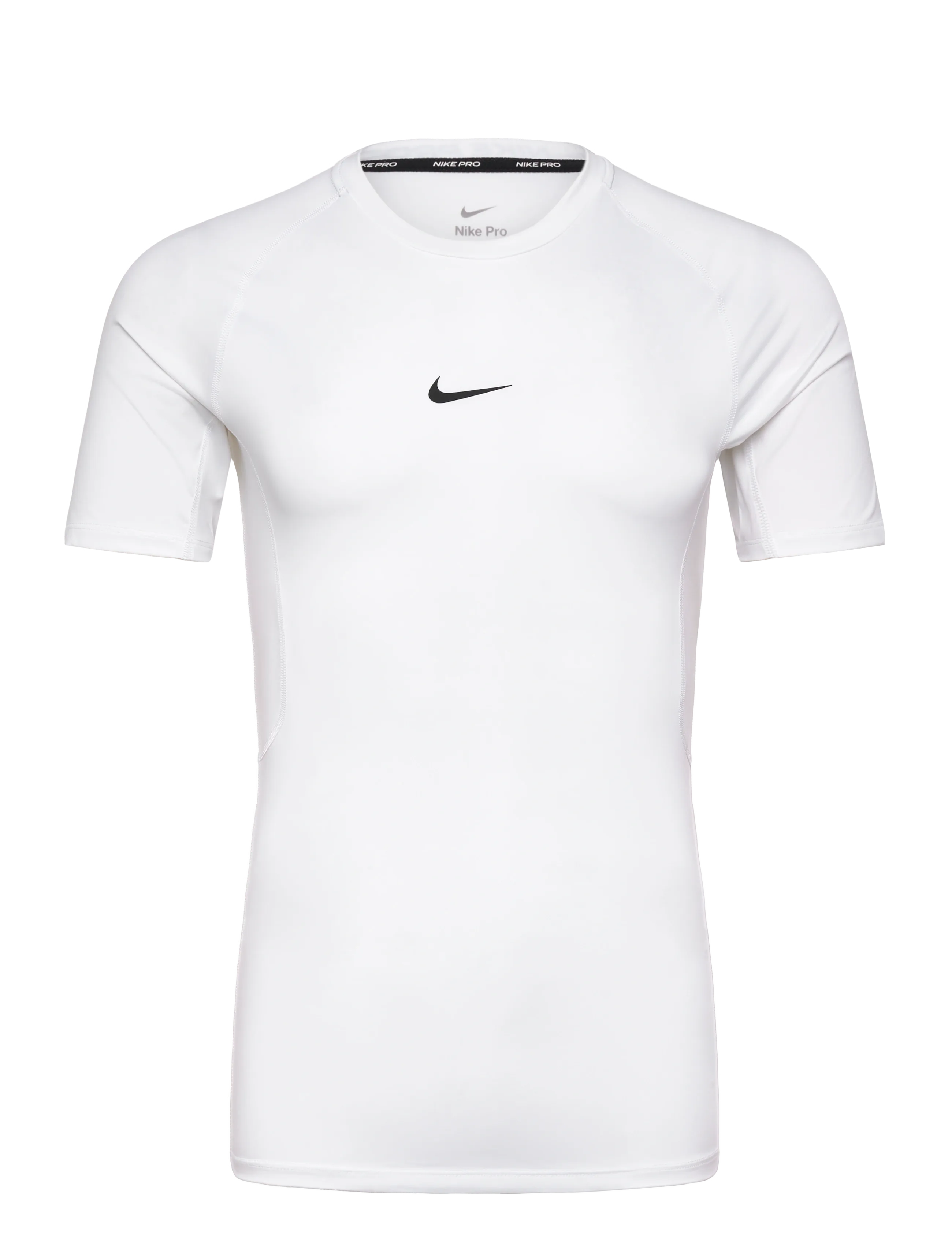 Nike M NP DF TIGHT TOP SS - T-shirts - WHITE/BLACK / white