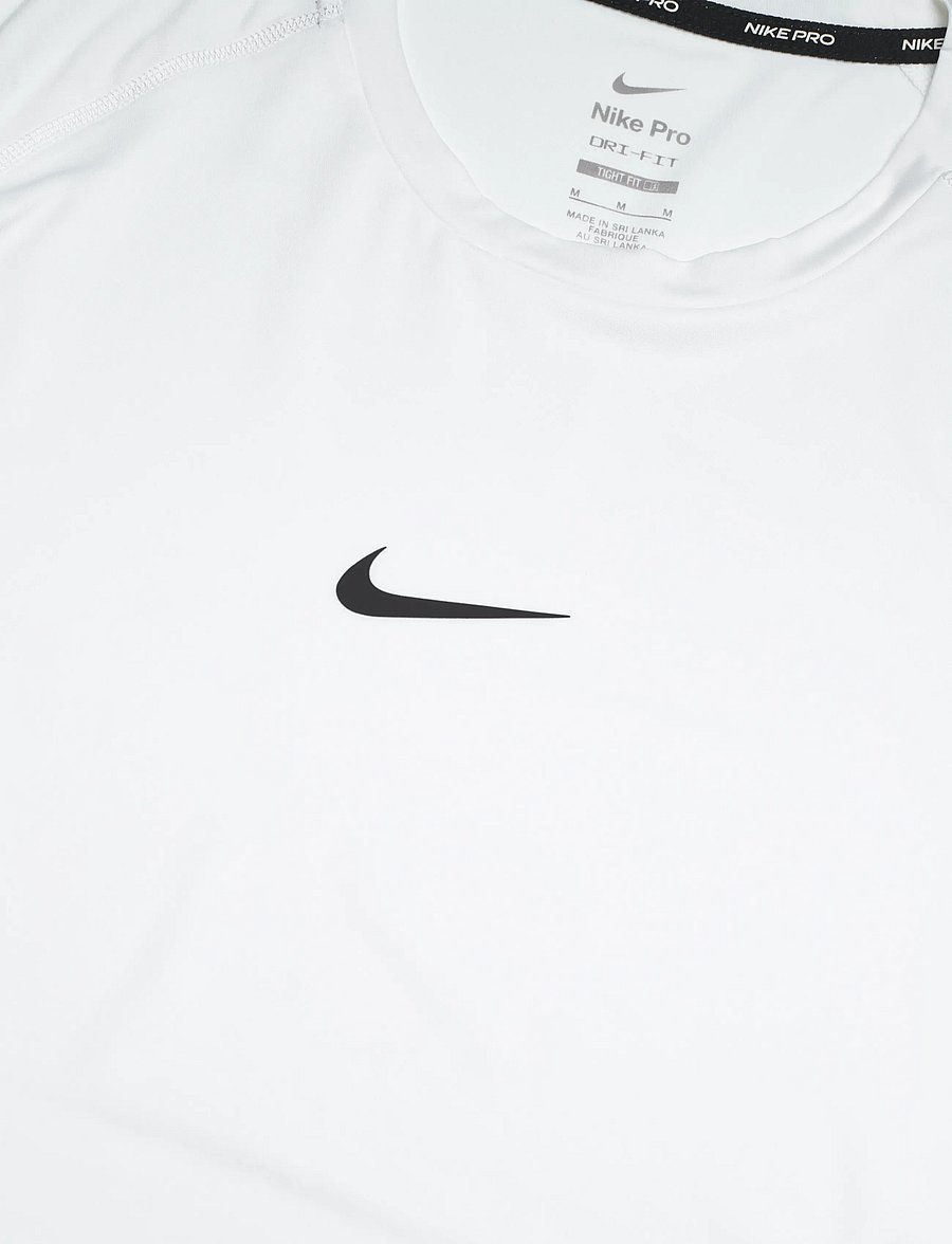 Nike - Nike Pro DRI-FIT TIGHT TOP - funktionsunterwäsche - oberteile - white/black - 2