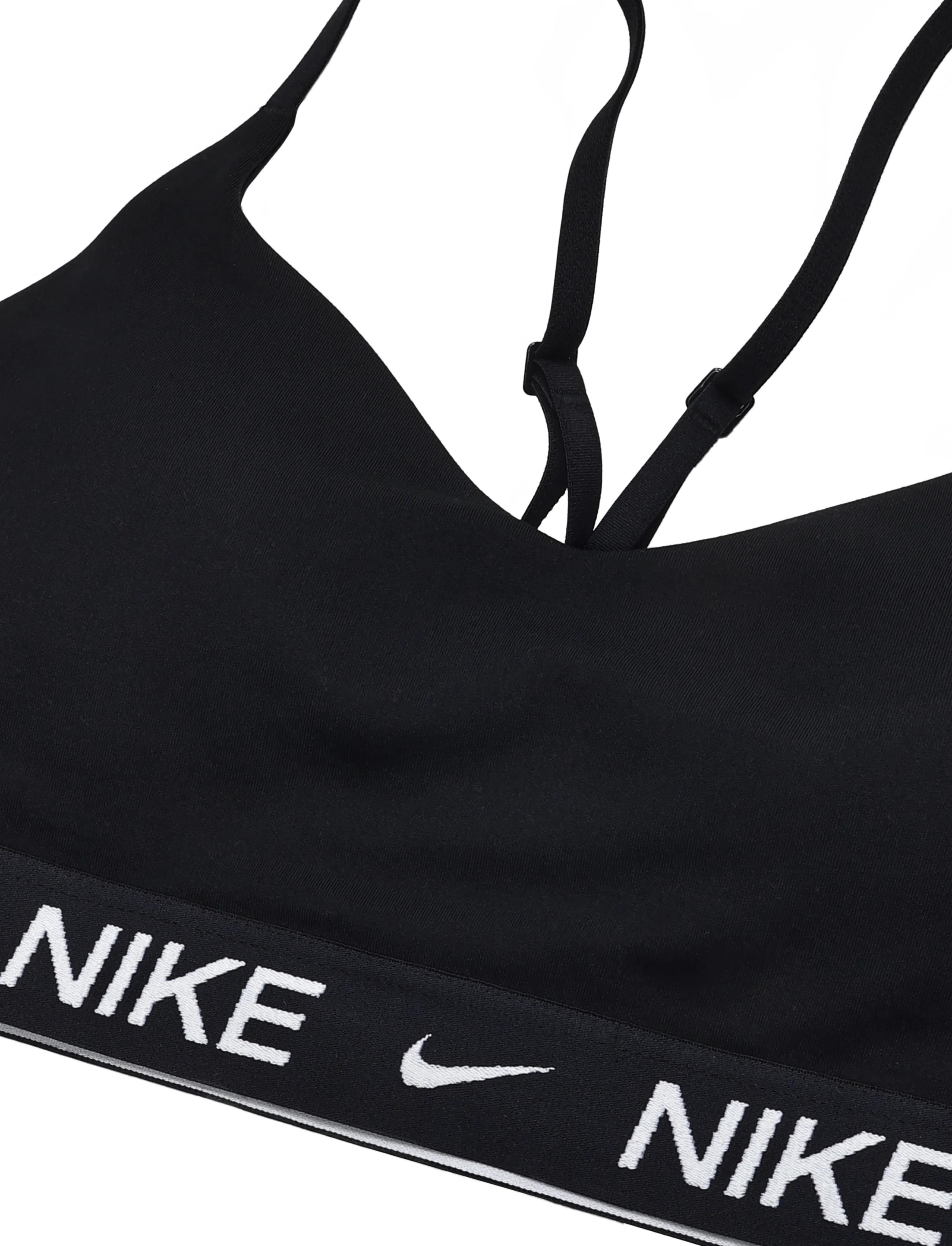 Nike - W NK DF INDY LGT SPT BRA - sports-bh'er - black/black/white - 2