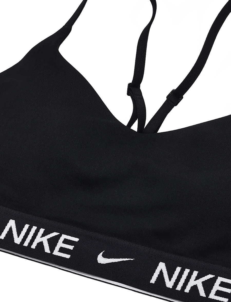 Nike - W NK DF INDY LGT SPT BRA - sports-bh'er - black/black/white - 2