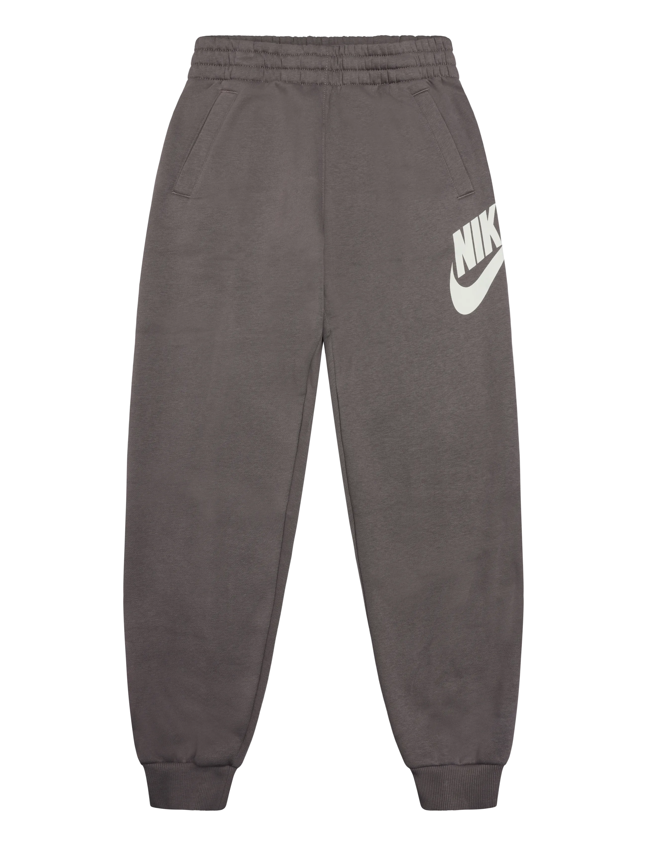 Nike K NSW CLUB FLC JGGR HBR - Hosen - CAVE STONE/WHITE / grey