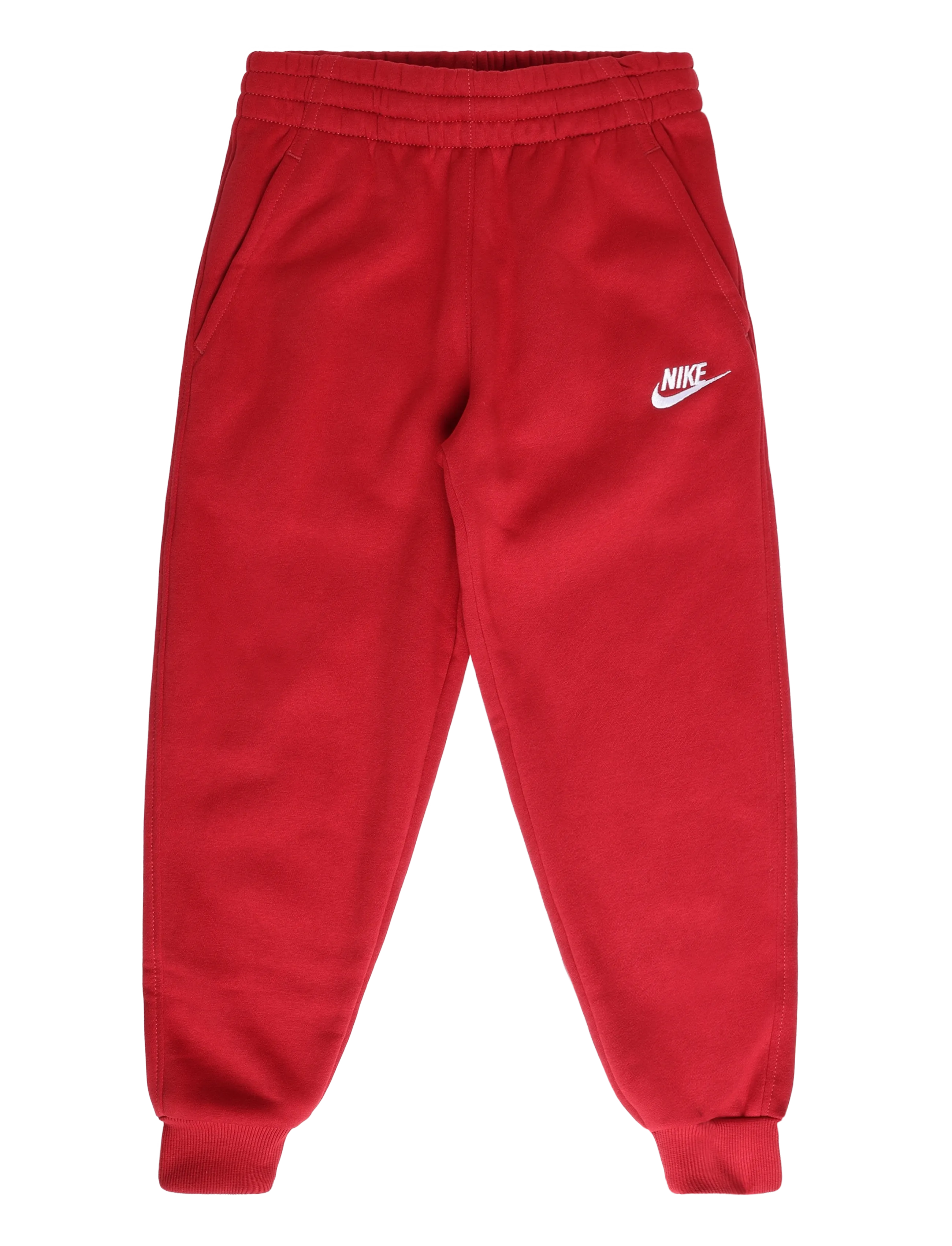 Nike K NSW CLUB FLC JGGR LBR - Shoppa efter storlek - TOUGH RED/WHITE / red