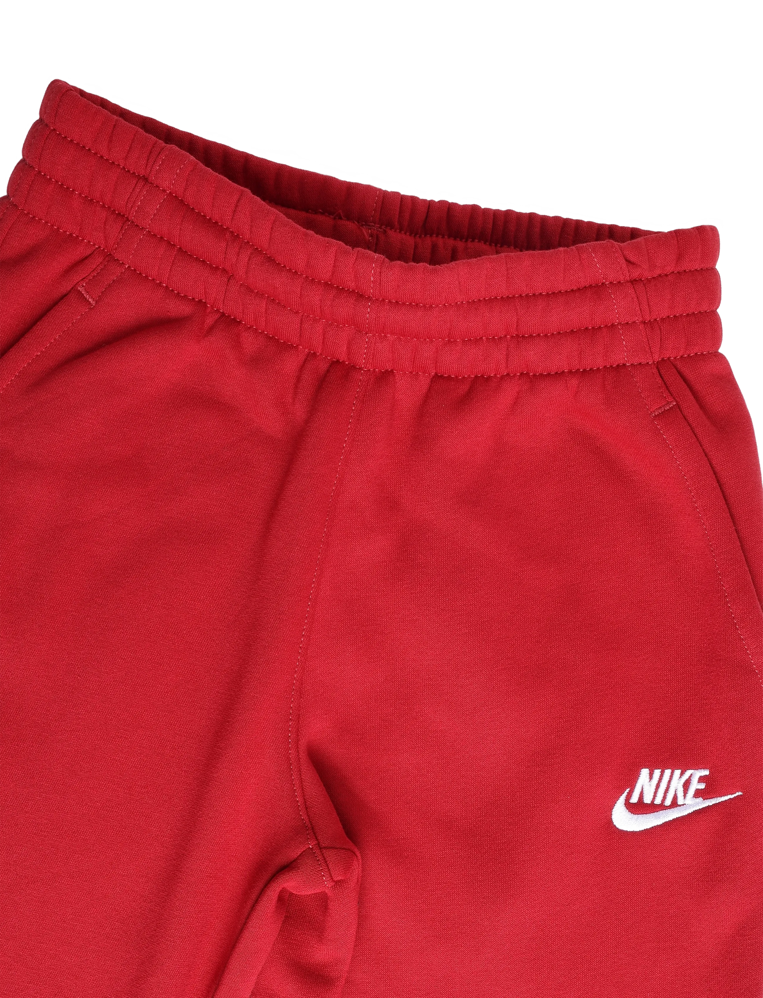 Nike - K NSW CLUB FLC JGGR LBR - mjukisbyxor - tough red/white - 2