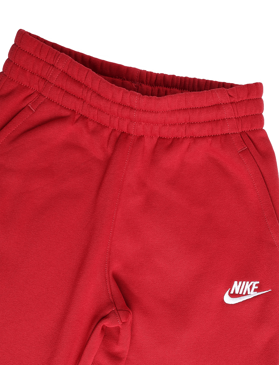 Nike - K NSW CLUB FLC JGGR LBR - mjukisbyxor - tough red/white - 2
