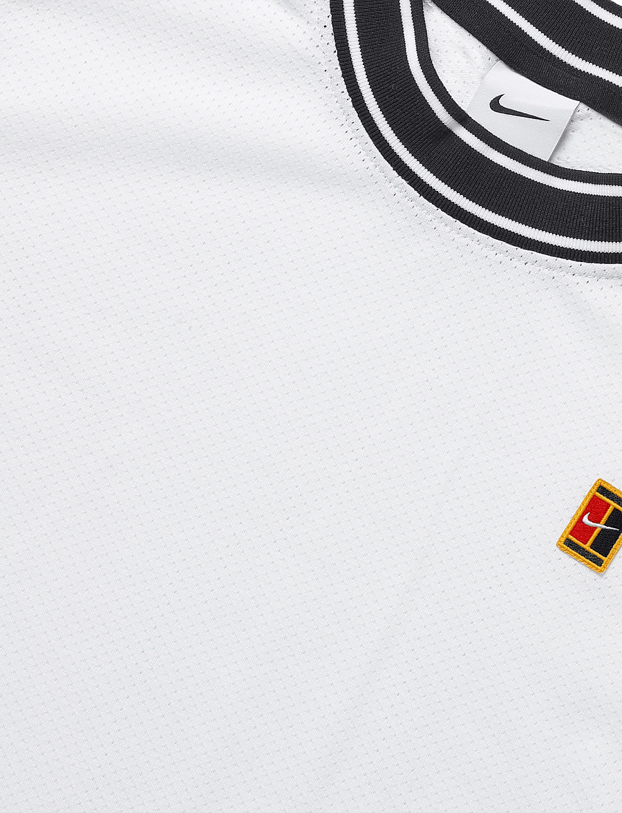 Nike - NikeCourt Heritage Men"s Short - oberteile & t-shirts - white/black - 2