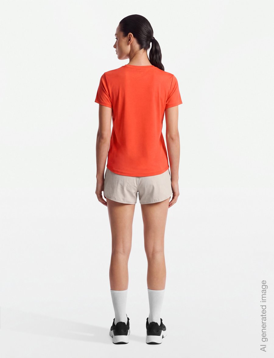 Nike - Nike One Classic Dri-Fit Top - t-shirts - lt crimson/white - 4