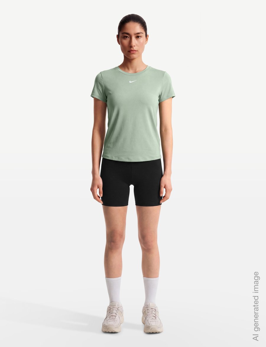 Nike - Nike One Classic Dri-Fit Top - t-shirts - steam/white - 0