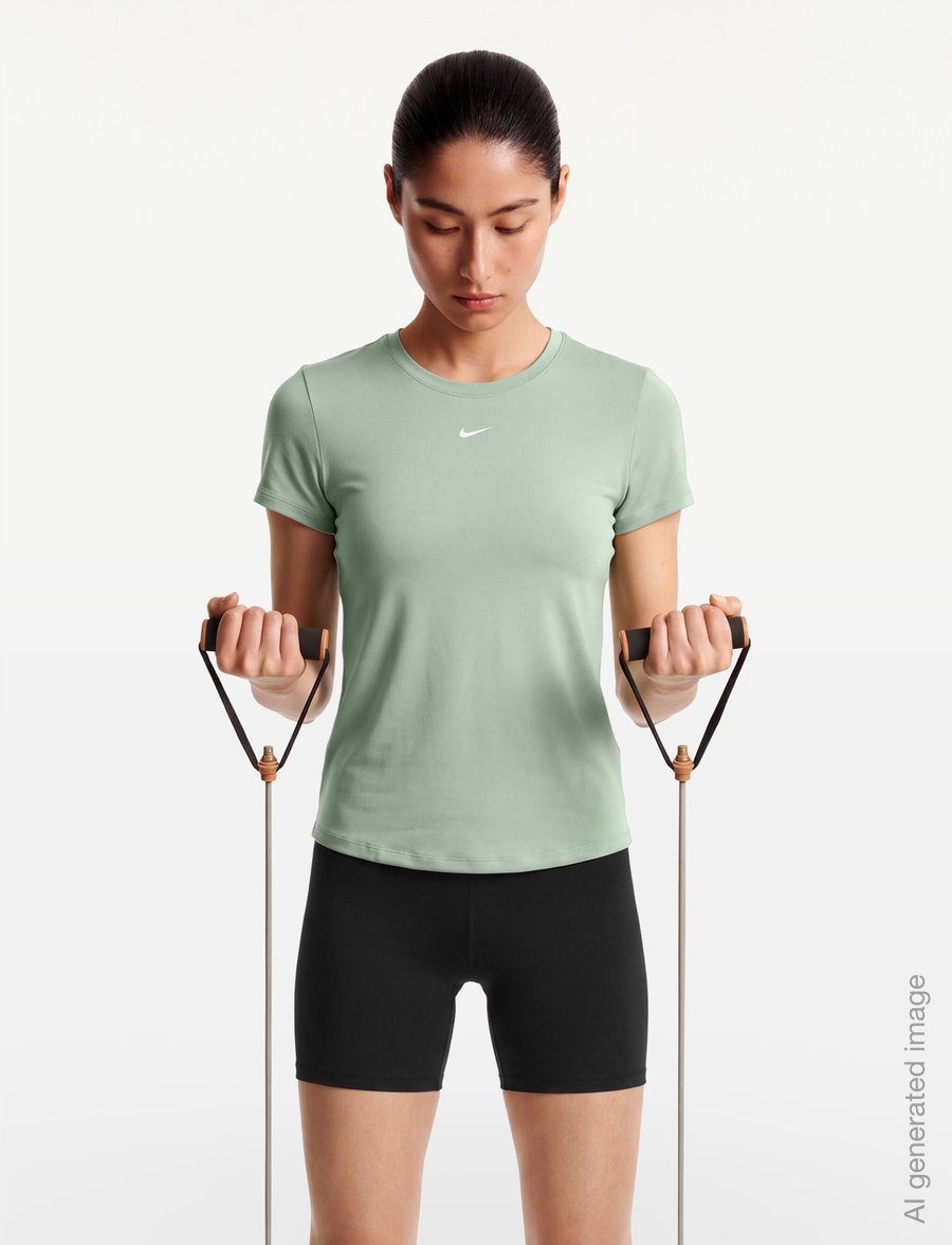 Nike - Nike One Classic Dri-Fit Top - t-shirts - steam/white - 3