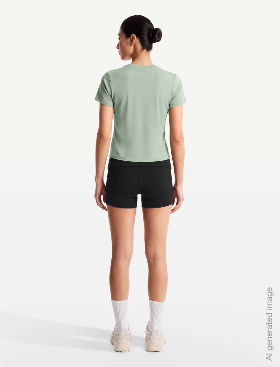 Nike - Nike One Classic Dri-Fit Top - t-shirts - steam/white - 4