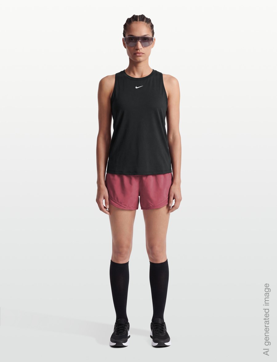 Nike - Nike One Classic Dri-Fit Tank Top - Õlapaeltega pluusid - black/white - 0