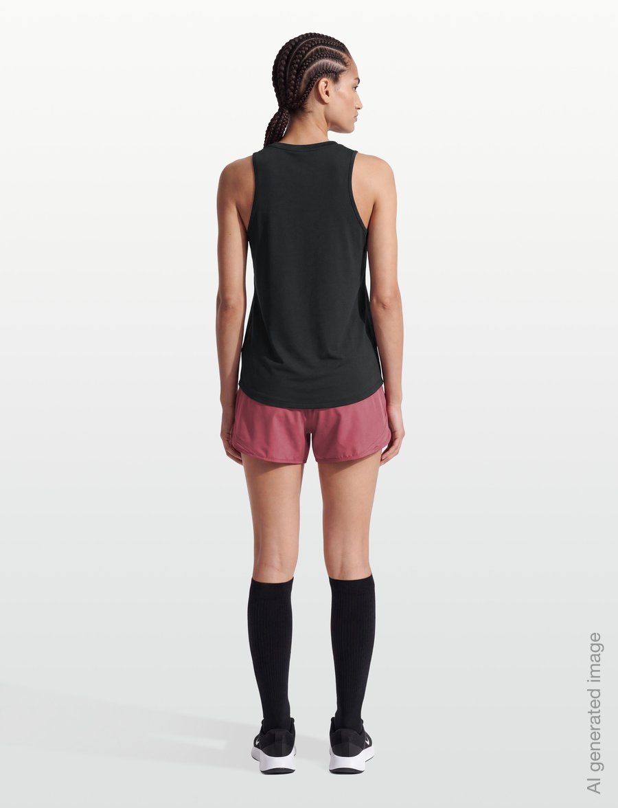 Nike - Nike One Classic Dri-Fit Tank Top - Õlapaeltega pluusid - black/white - 4