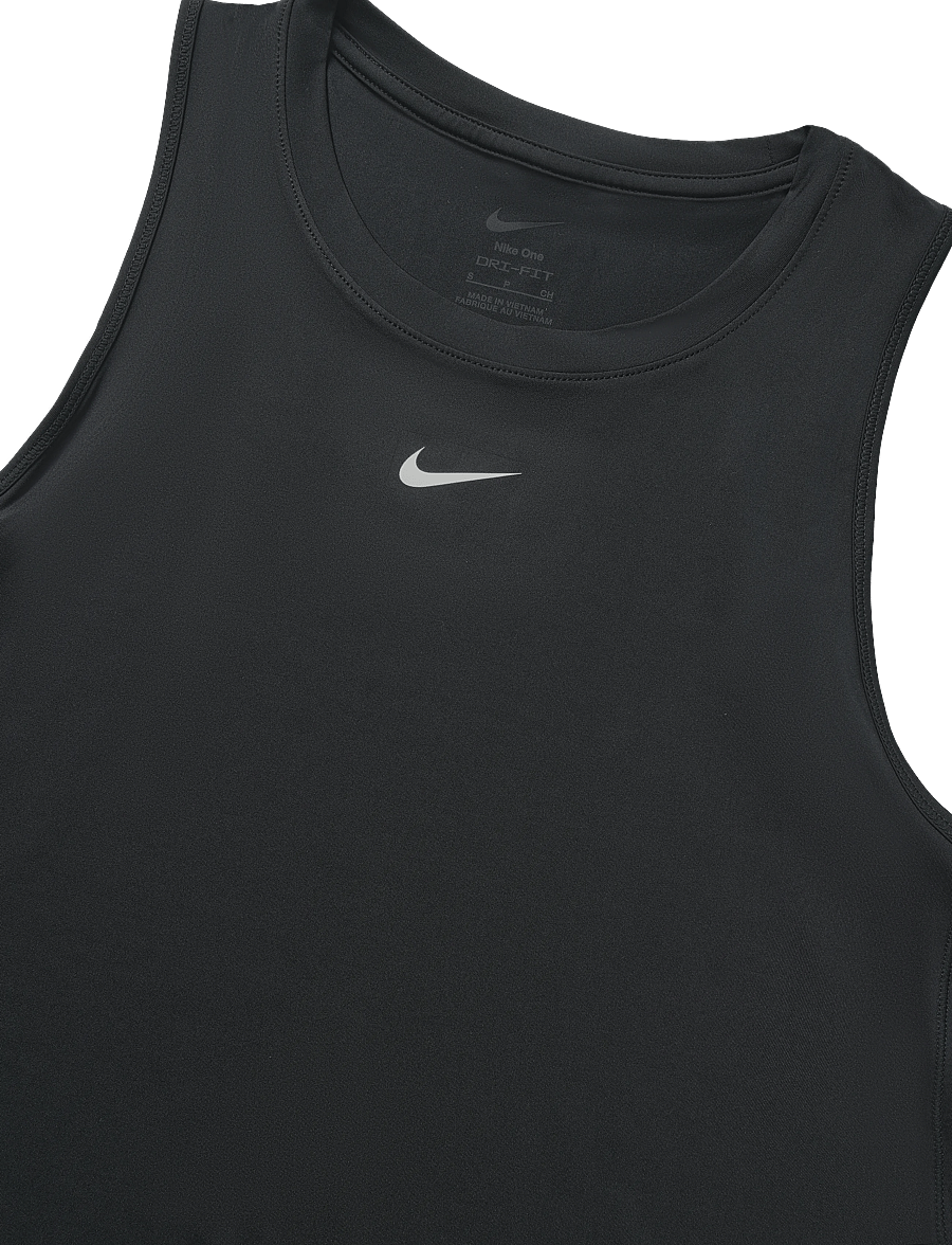 Nike - W NK ONE CLASSIC DF TANK - tank tops - black/white - 2