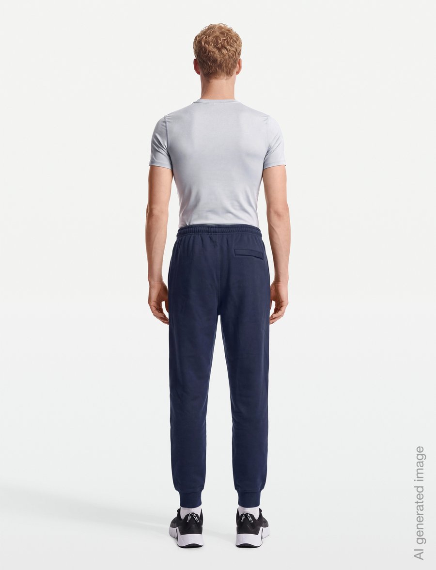 Nike - M NK CLUB BB JOGGER - hosen - obsidian/obsidian/white - 4