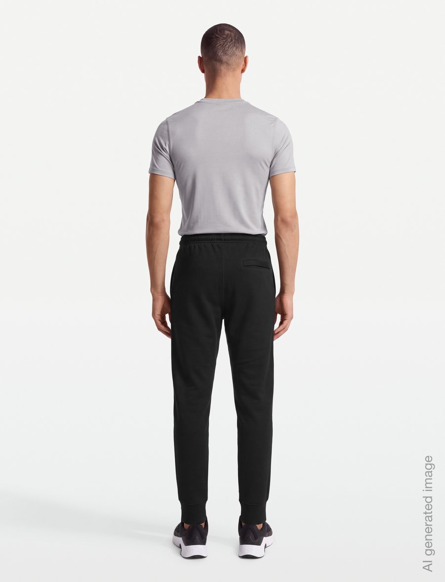 Nike - M NK CLUB BB JOGGER - bukser - black/black/white - 4