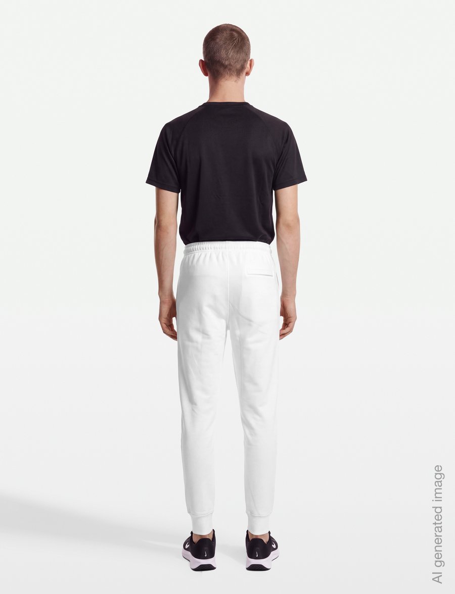 Nike - M NK CLUB BB JOGGER - hosen - white/white/black - 4