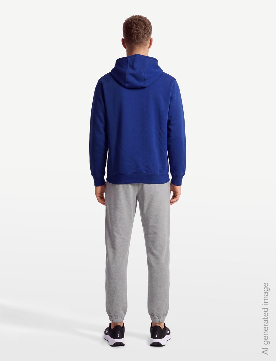 Nike - M NK CLUB BB PO HOODIE - huvtröjor - deep royal blue/deep royal blu - 4