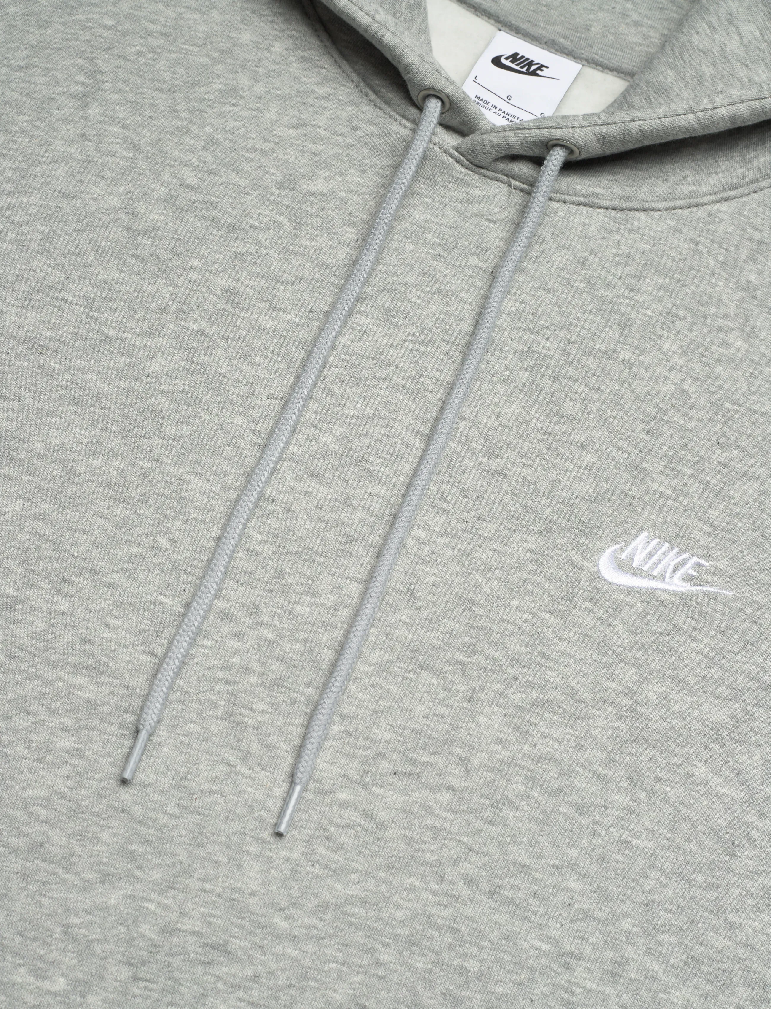 Nike - M NK CLUB BB PO HOODIE - sweatshirts - dk grey heather/lt smoke grey/ - 2