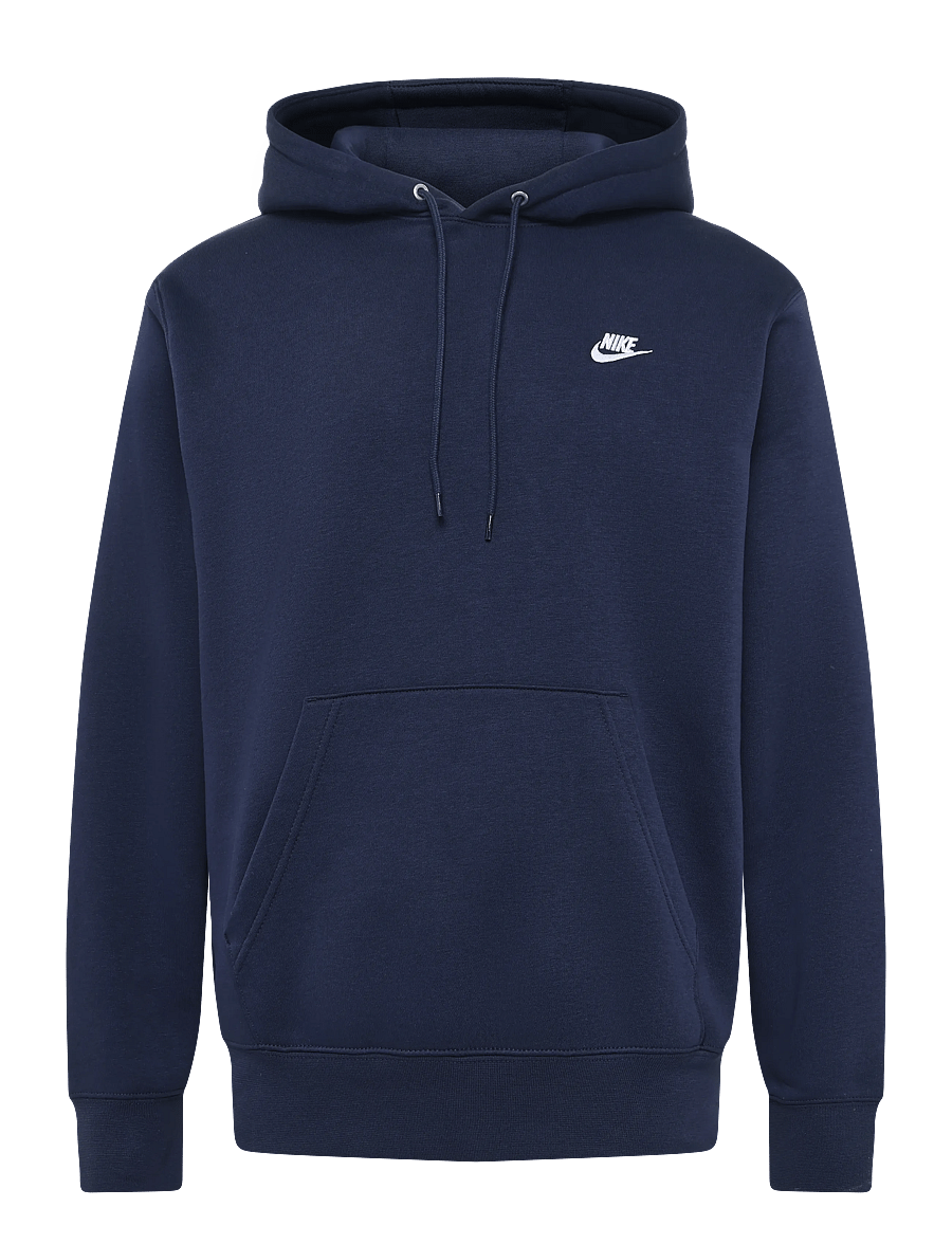 Nike - NIKE CLUB HOODIE - overdele - obsidian/obsidian/white - 0