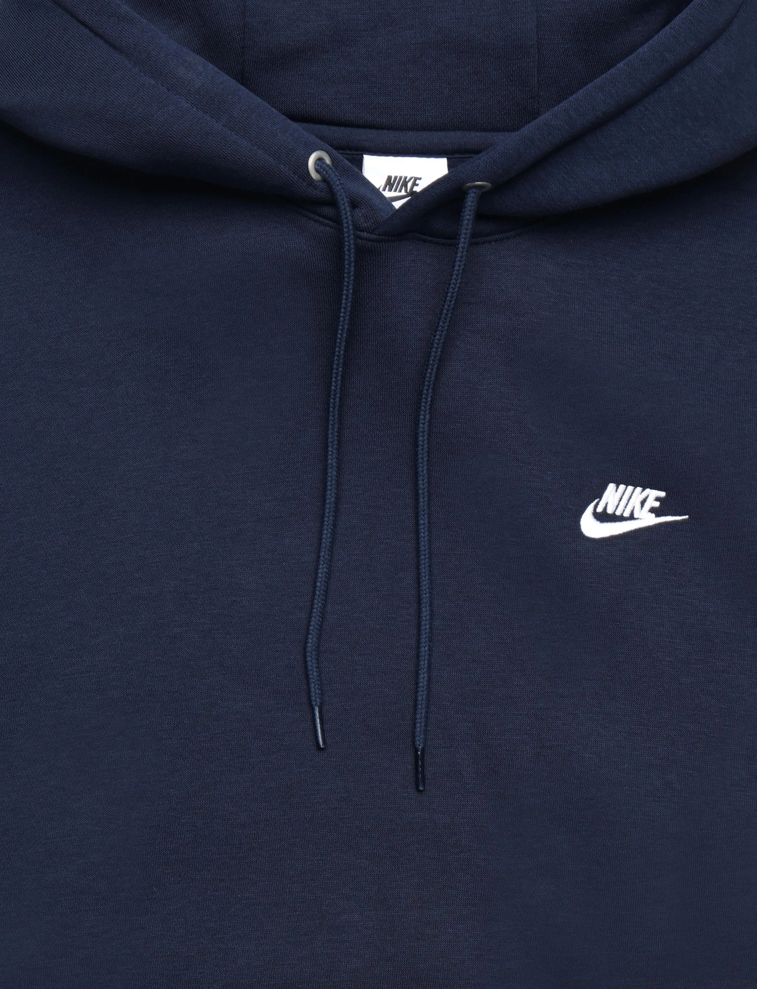 Nike - NIKE CLUB HOODIE - overdele - obsidian/obsidian/white - 2