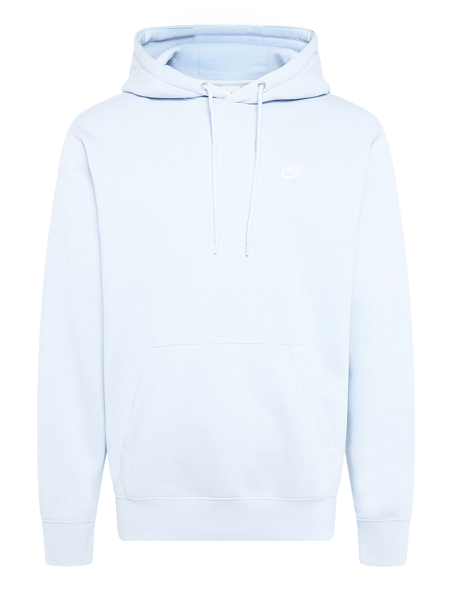 Nike - M NK CLUB BB PO HOODIE - overdele - hydrogen blue/hydrogen blue/wh - 1
