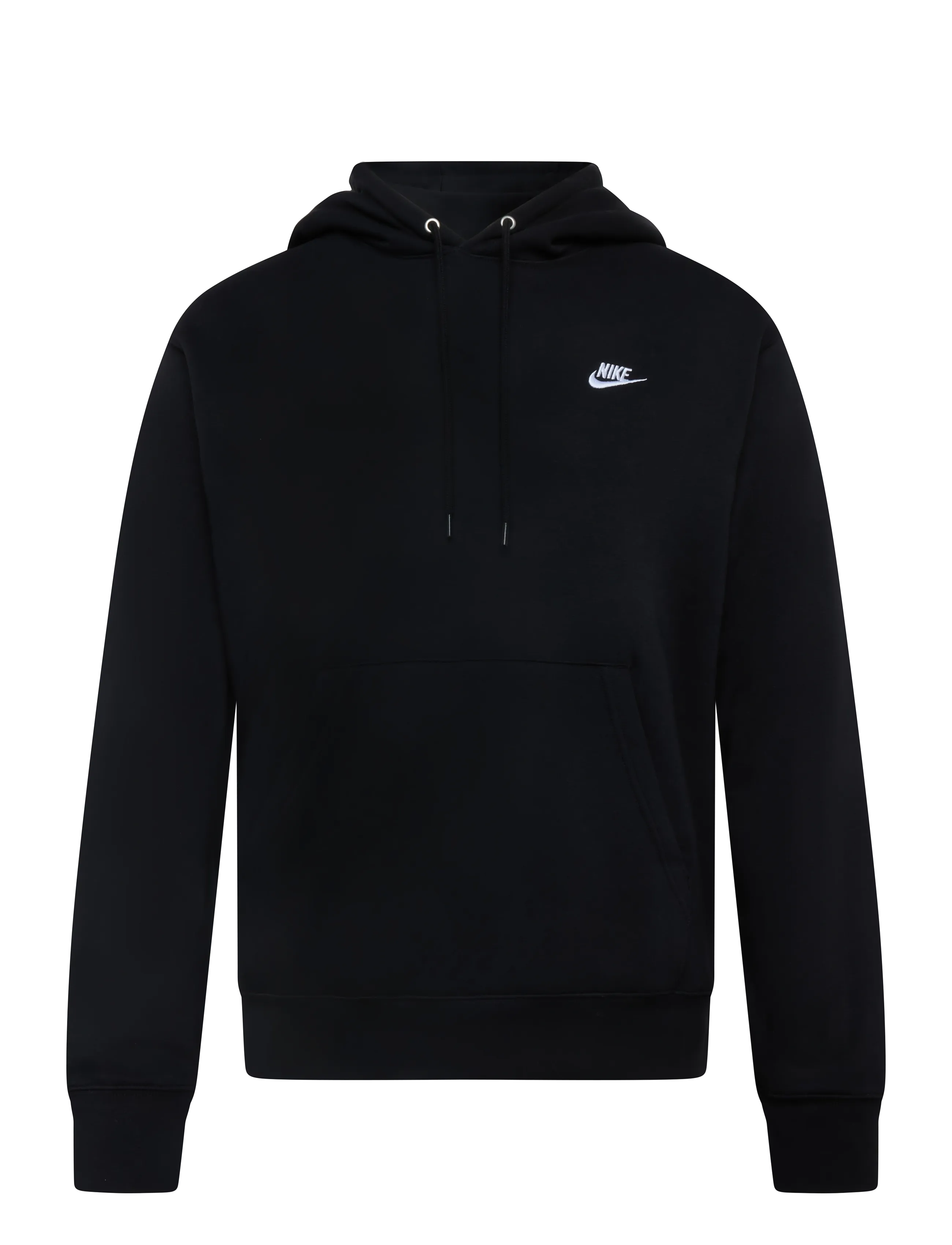 Nike M NK CLUB BB PO HOODIE - Allahindlused kuni 25% - BLACK/BLACK/WHITE / black