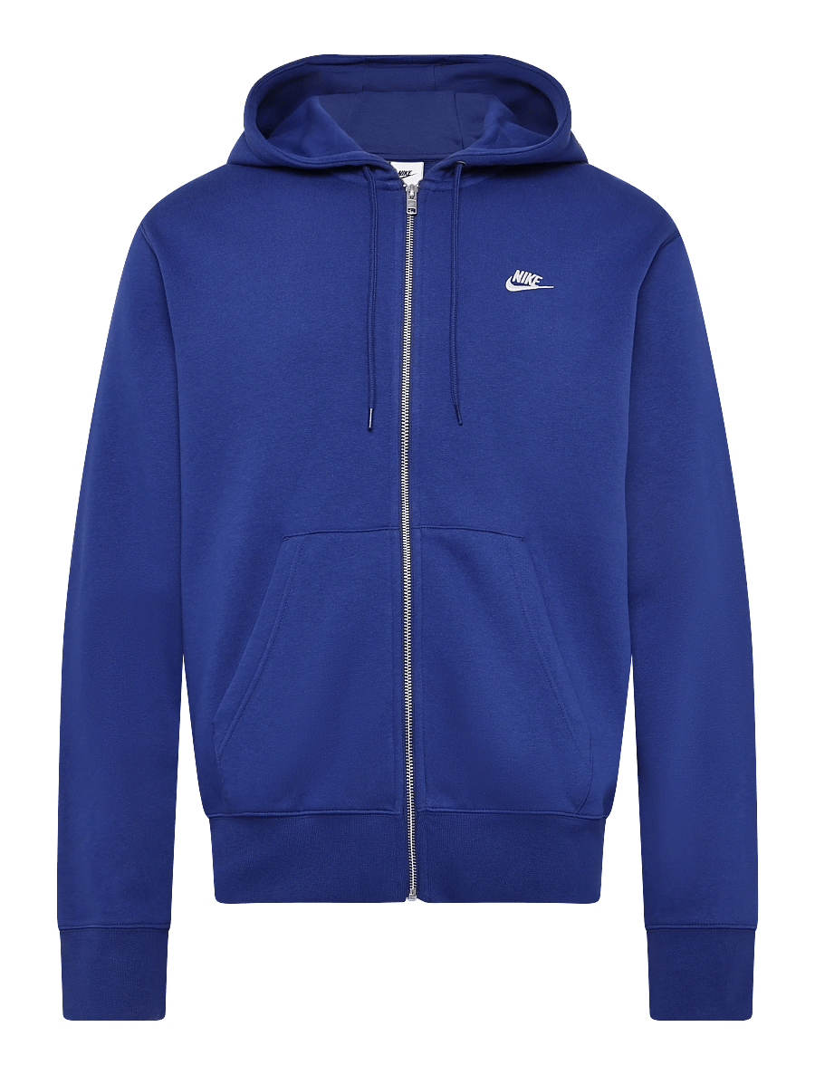 Nike - Nike Club Full Zip Hoodie - kapuutsiga dressipluusid - deep royal blue/deep royal blu - 0