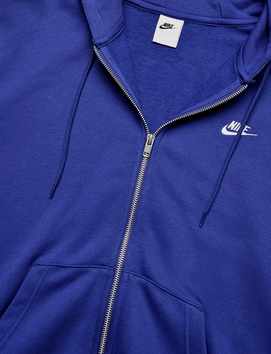 Nike - Nike Club Full Zip Hoodie - kapuutsiga dressipluusid - deep royal blue/deep royal blu - 2