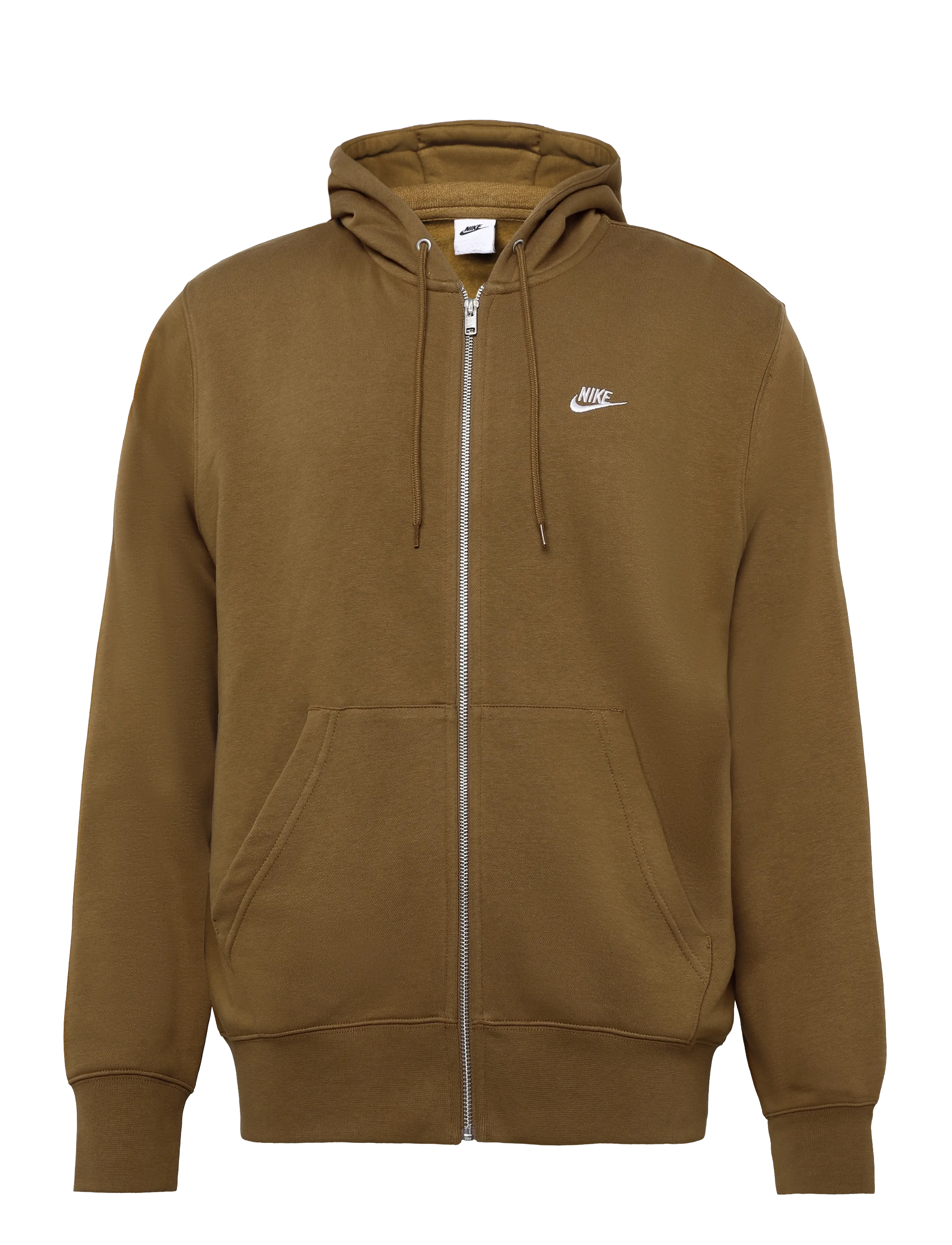 Nike Nike Club Full Zip Hoodie - NIKE - ALE BROWN/ALE BROWN/WHITE / brown