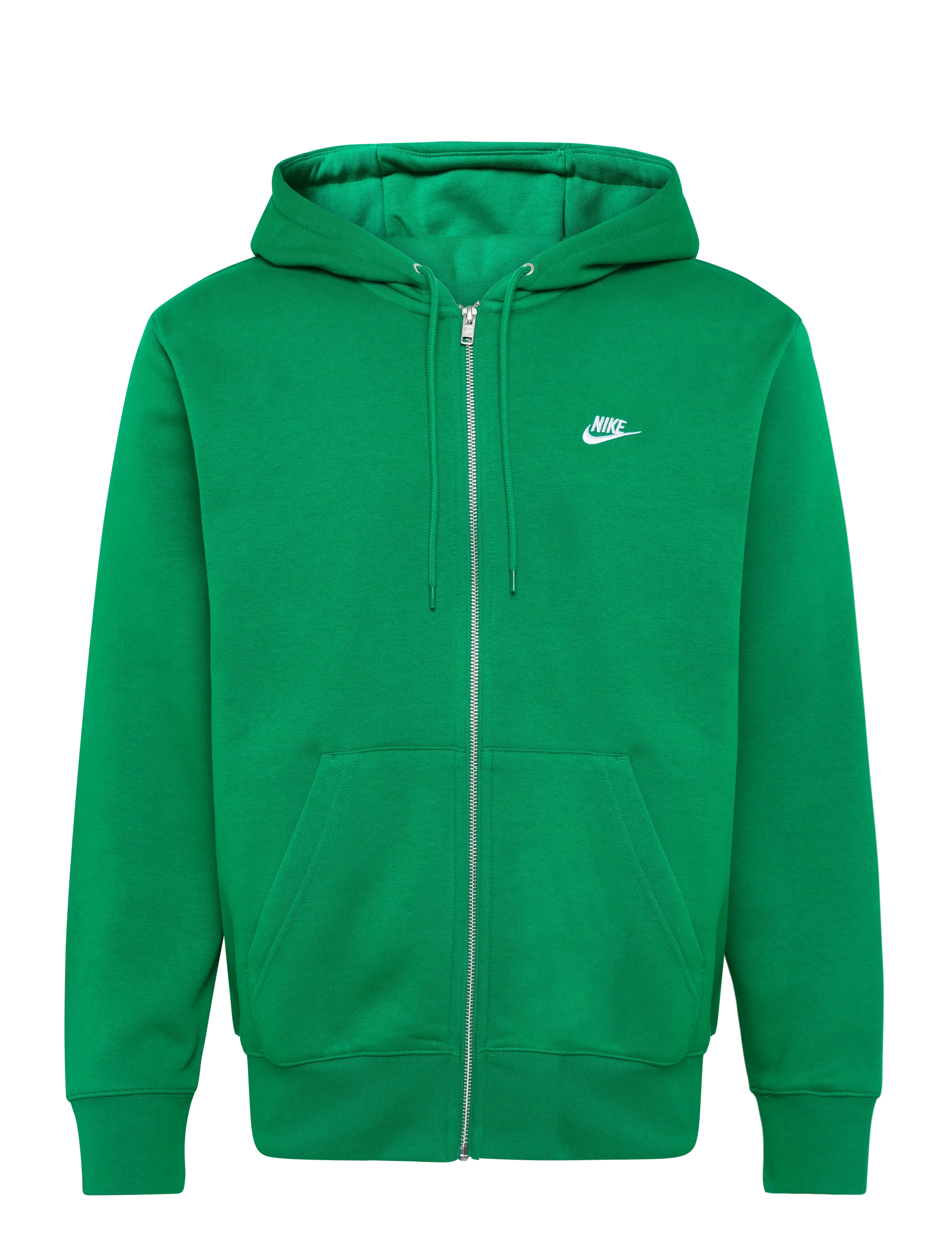 Nike Nike Club Full Zip Hoodie - Kläder - MALACHITE/MALACHITE/WHITE / green